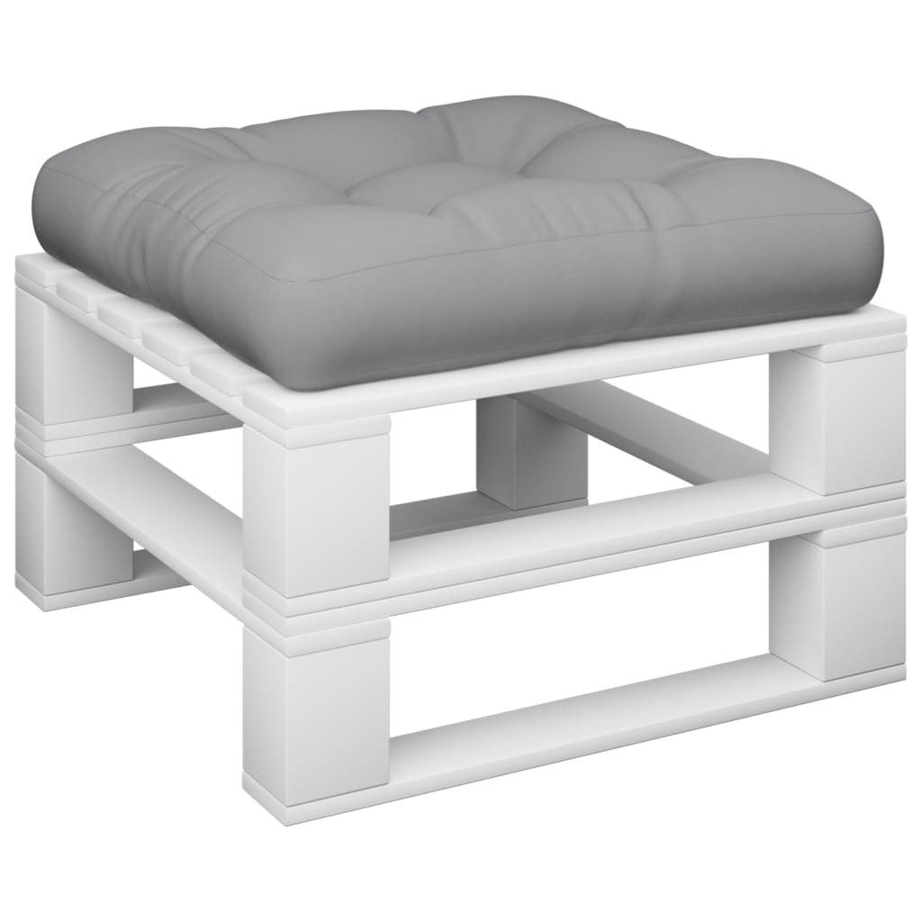 vidaXL Sitzauflage Palettenkissen Grau 60x60x12 cm günstig online kaufen