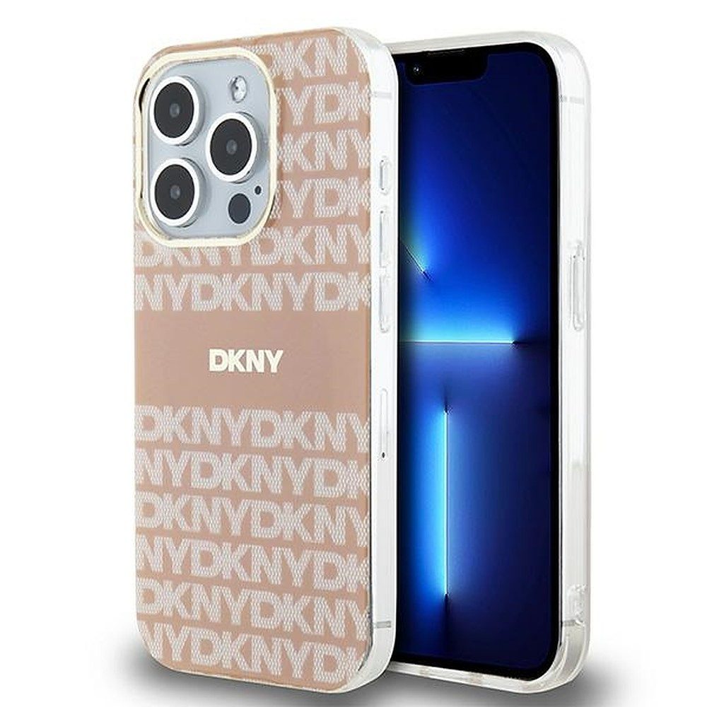 DKNY Handyhülle Schutzhülle MagSafe, DKNY Markendesign, MagSafe-kompatibel, Goldakzente
