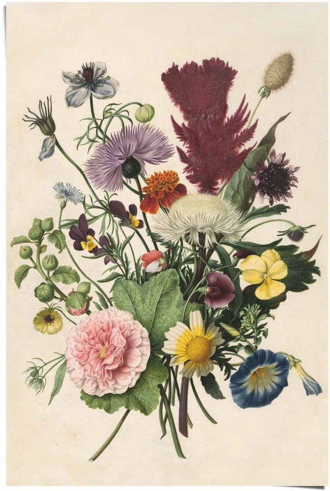 Reinders! Poster Blumenstrauß Stilleben - Blumen - Rijksmuseum, (1 St)