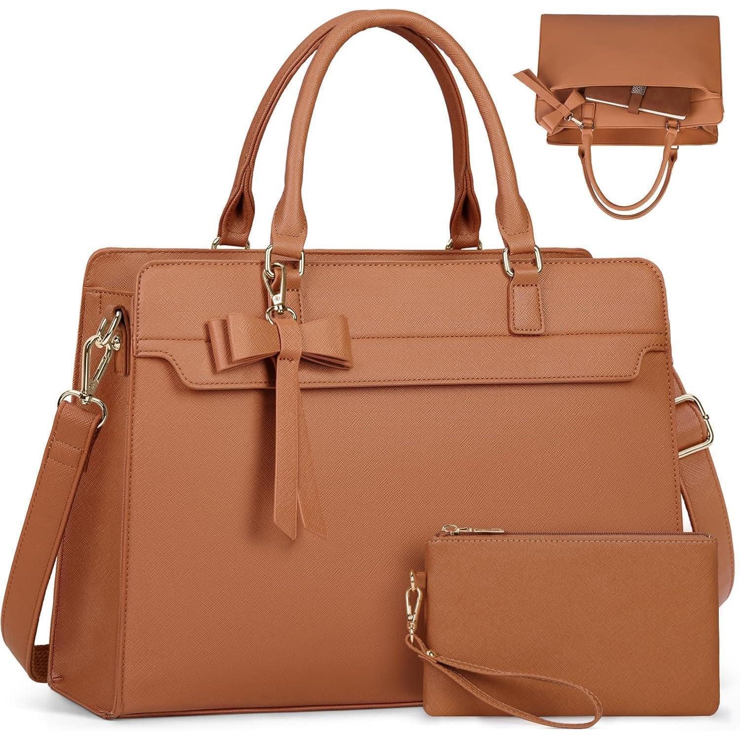 LuxusKollektion Сумки для покупок Handtasche Damen Сумки для покупок Groß 15.6 Zoll Laptoptasche Wasserdicht PU