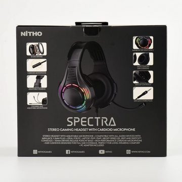 NITHO SND-RADR-K Gaming-Headset (Hochleistungs-Magnettreiber für beeindruckenden Sound und verlustfreie Klangqualität., Vielseitiges Gaming-Headset: Dein Weg zu grenzenlosem Gaming-Vergnügen)