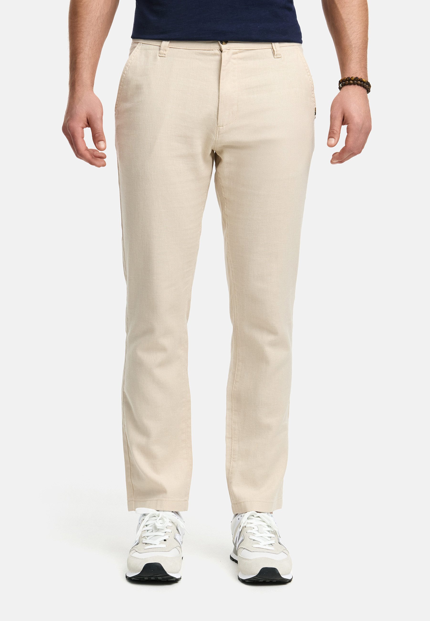 Indicode Leinenhose INGuy moderne Stretchhose mit günstig online kaufen