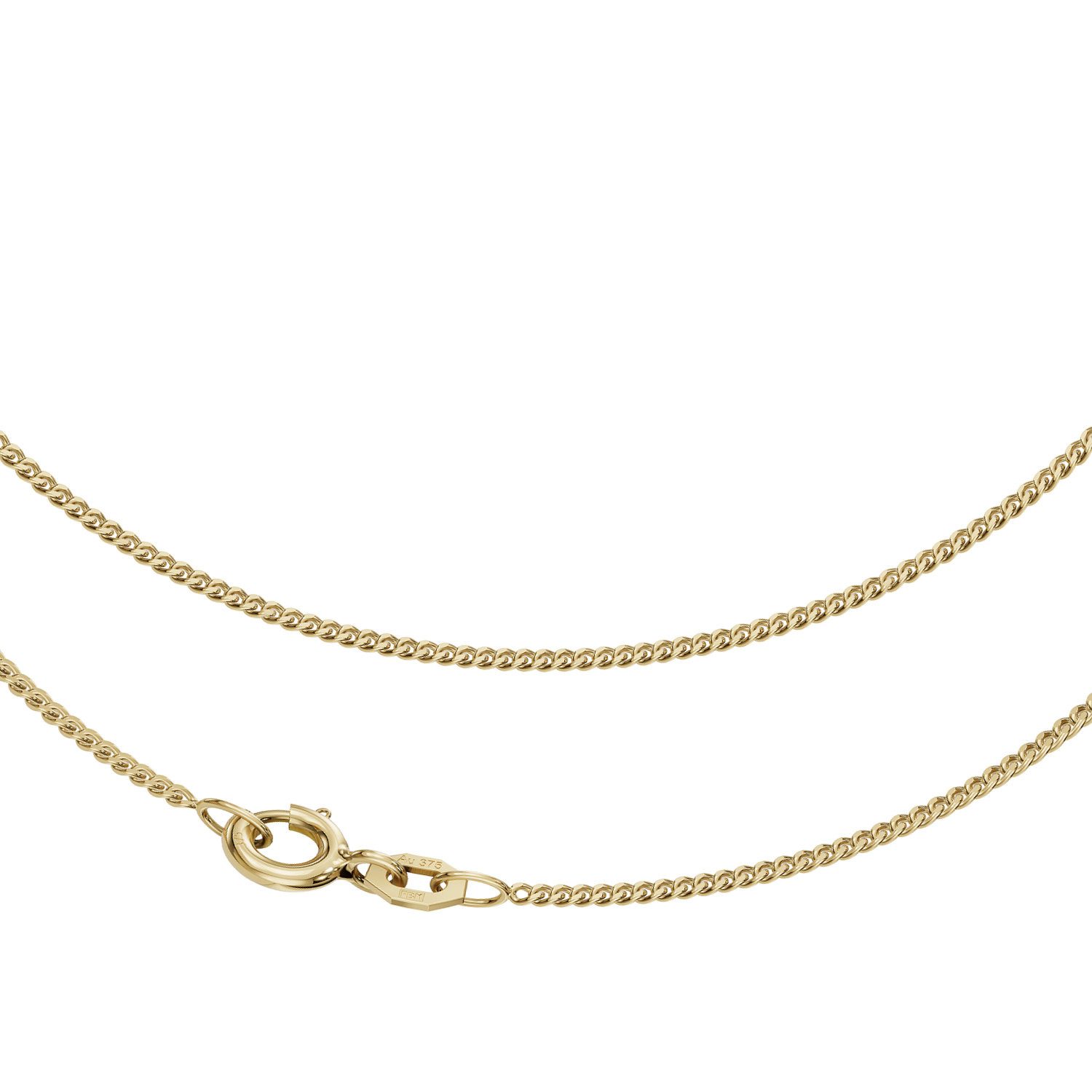 Goldkette JB Collier Panzerkette 1,4 mm 375 Gelbgold 9 Kt 34 - 55 cm
