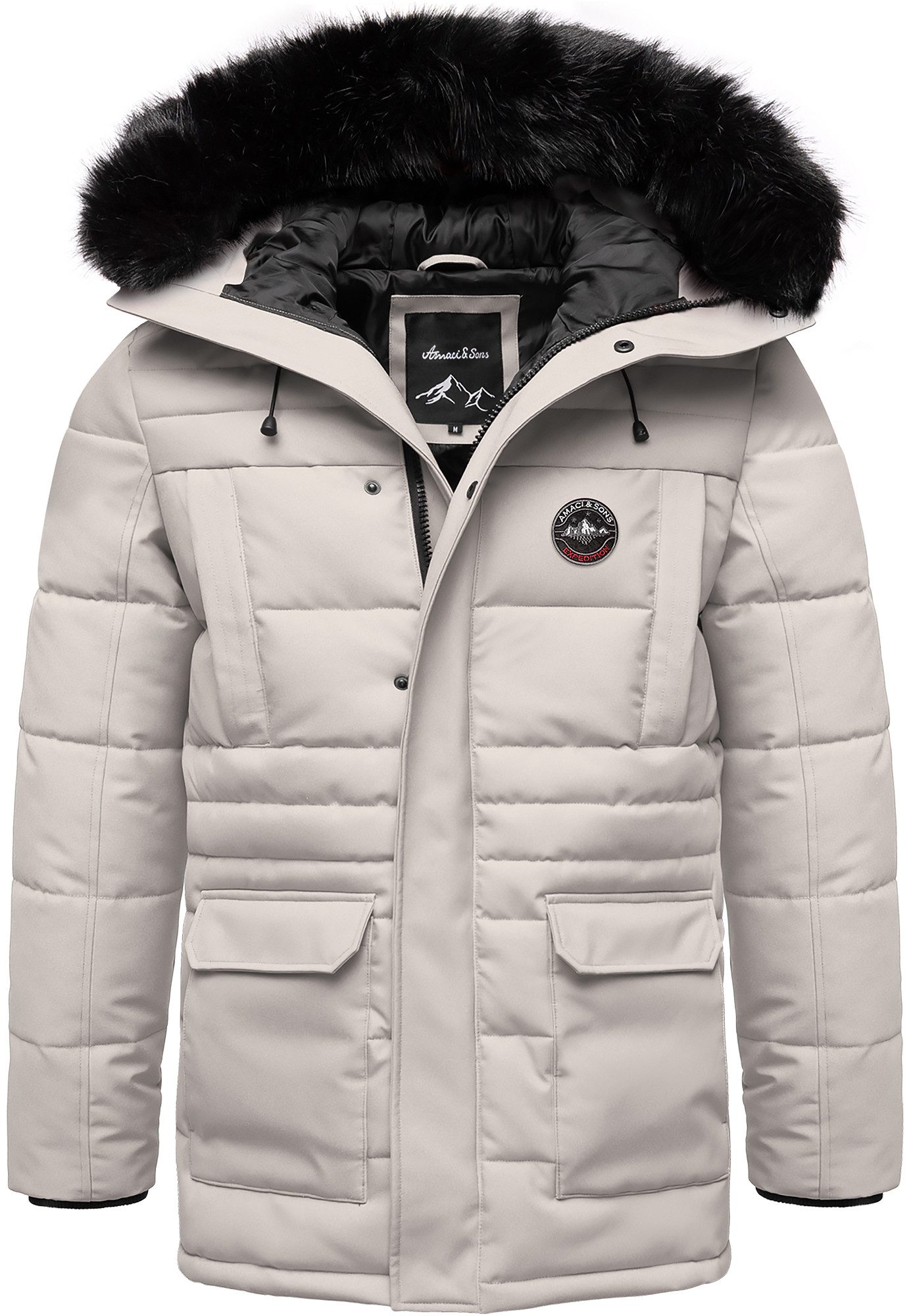 Amaci&Sons Winterjacke TULSA Winterjacke Herren Gefütterte Dicke Winter Jac günstig online kaufen