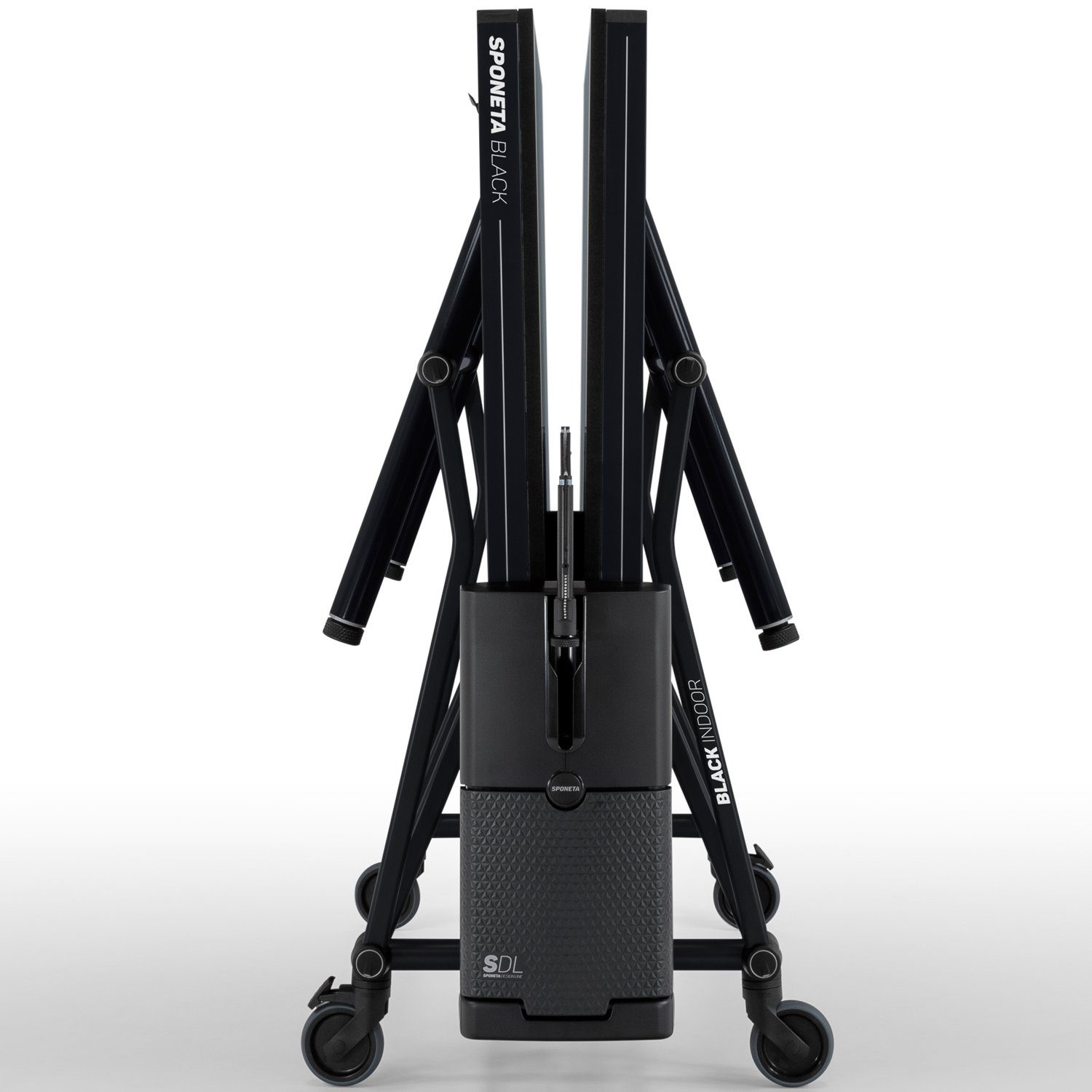 Sponeta Tischtennisplatte Design Line (SDL Black Outdoor), Netzgarnitur im Lieferumfang enthalten