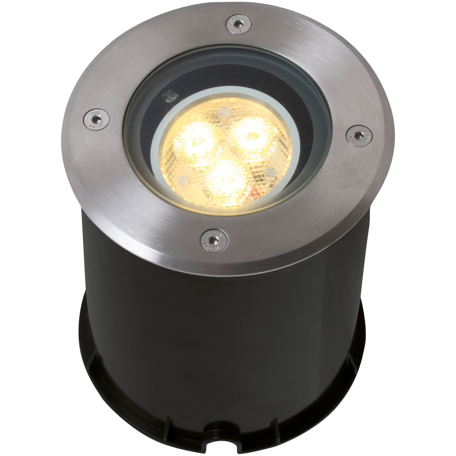 näve Gartenleuchte Einbaustrahler Außen LED Bodeneinbaustrahler Terrasse Einbauleuchte, IP67, LED fest integriert, warmweiß, Terrassenstrahler