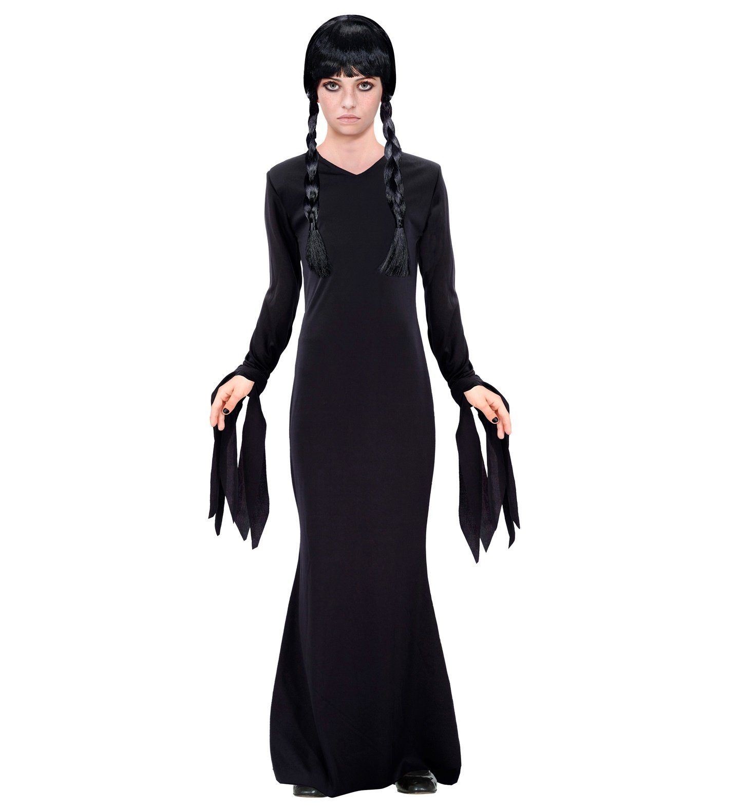 Widmann S.r.l. Hexen-Kostüm Dark Girl Kinderkostüm - Abendkleid Halloween Verk