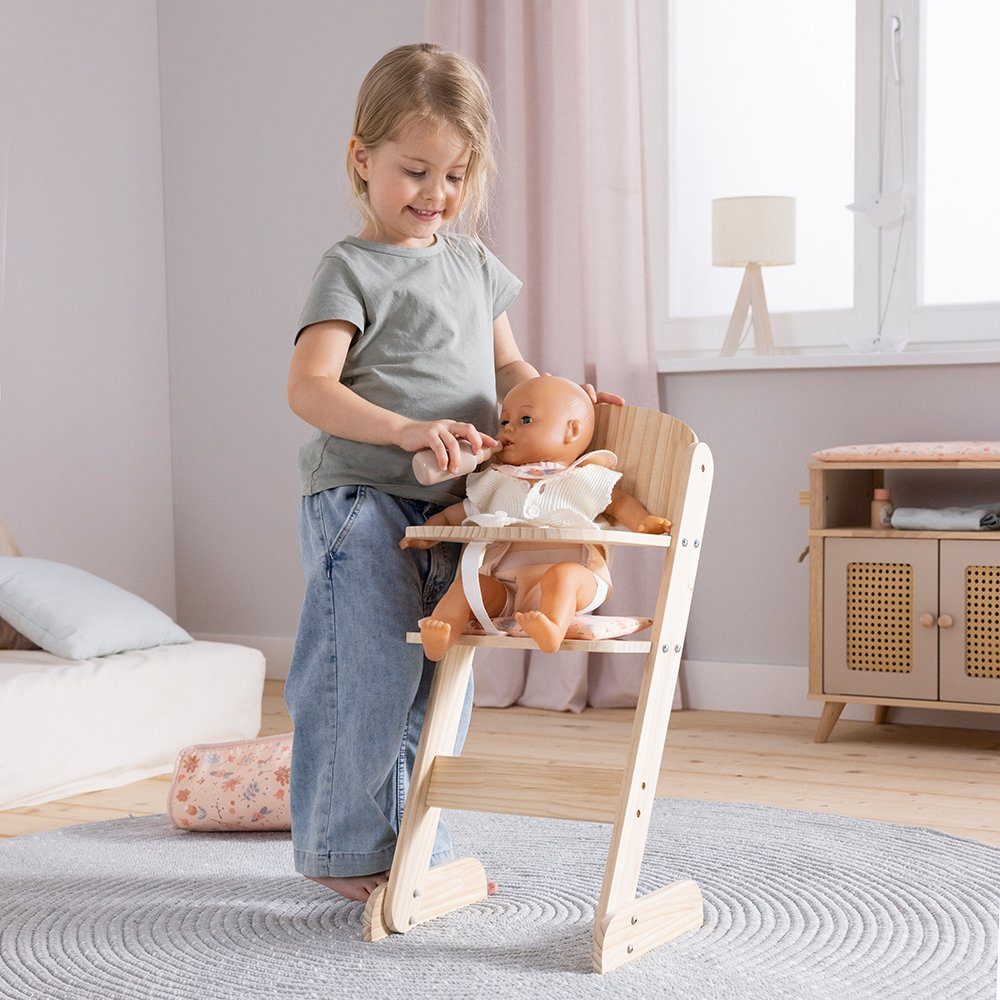 howa Puppenhochstuhl miniflowers, aus Holz, inkl. Sitzkissen günstig online kaufen