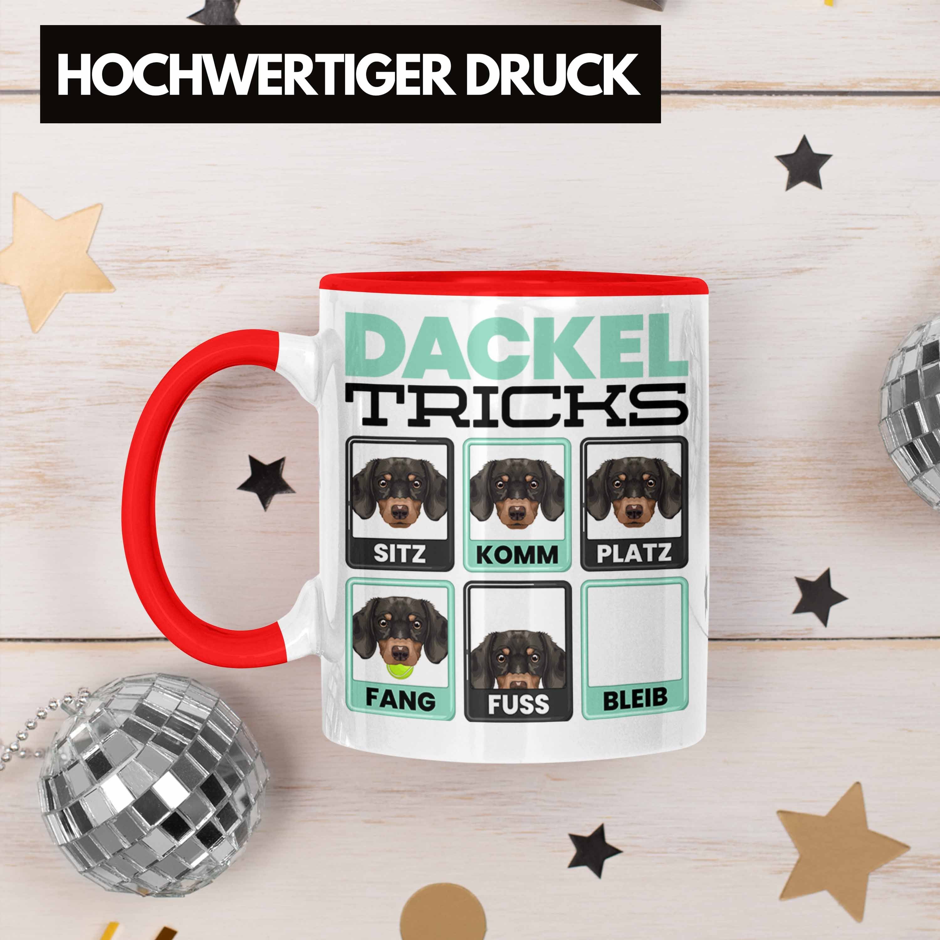 Trendation Tasse Dackel Besitzer Tasse Rot Geschenk Lustiger Dackel Geschenkidee Spruch Tri