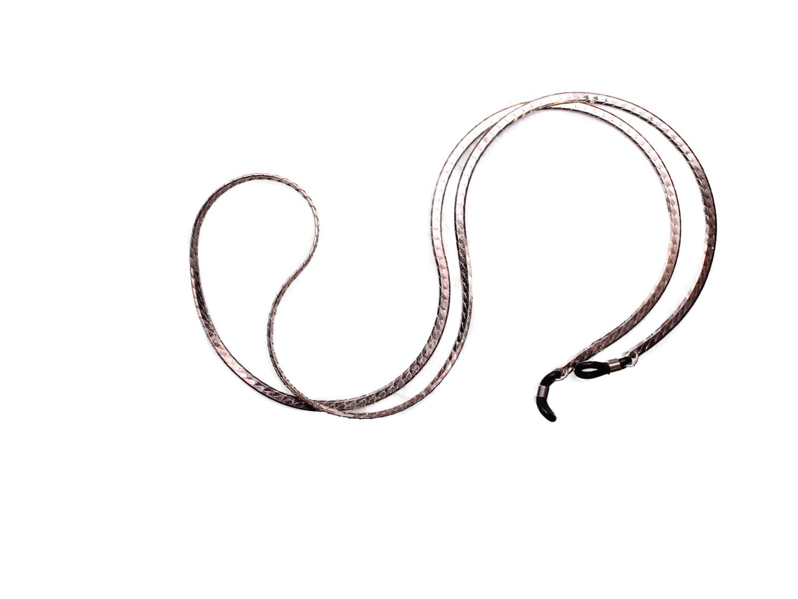 Brillenetui Brillenband aus Metall in Silber Nr. 49