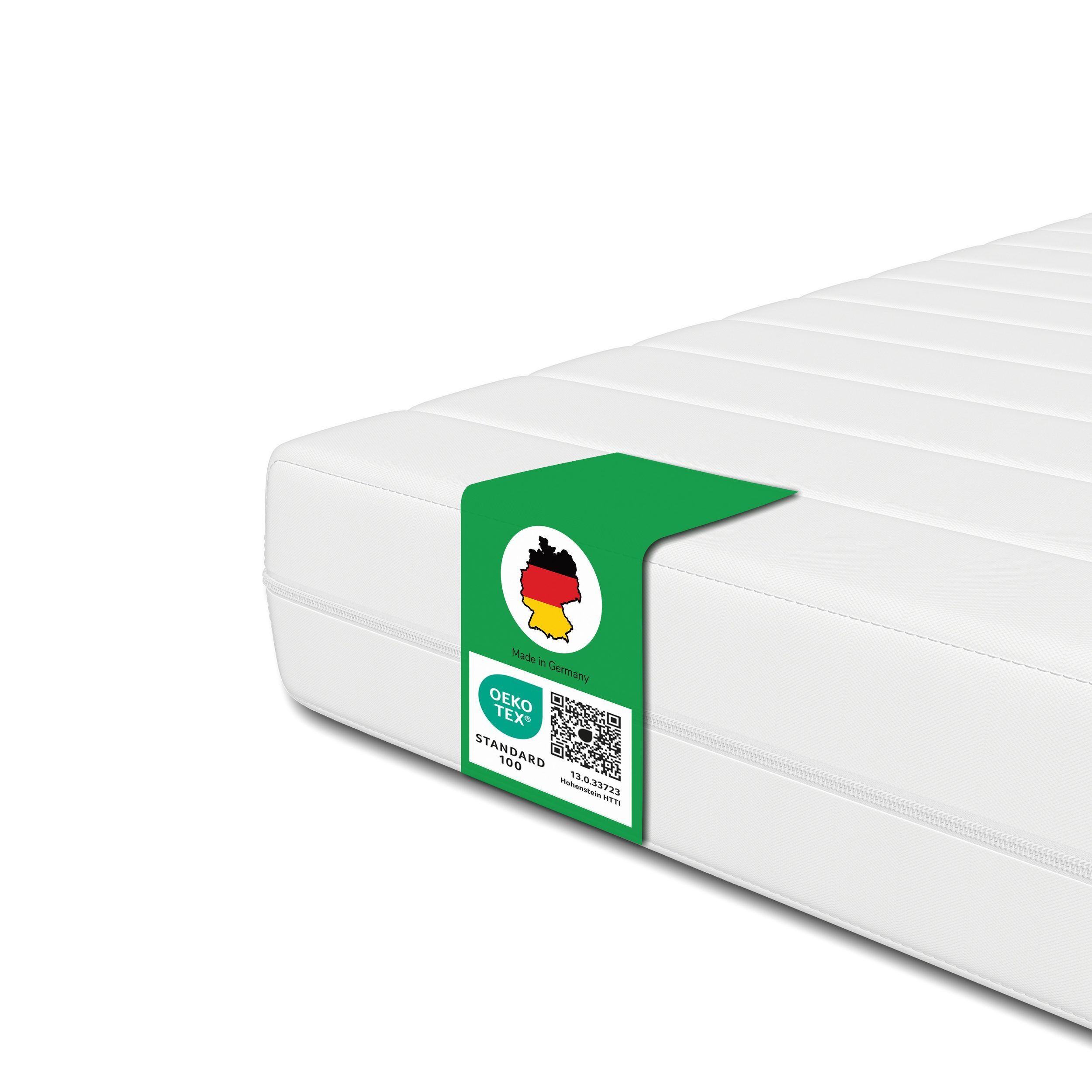 Kaltschaummatratze Höhe 15 cm H2/H3 orthopädische 7-Zonen Wendematratze, Schlaftroll, 15 cm hoch, 90x200 cm, 140x200 cm, 180x200 cm und weitere Größen