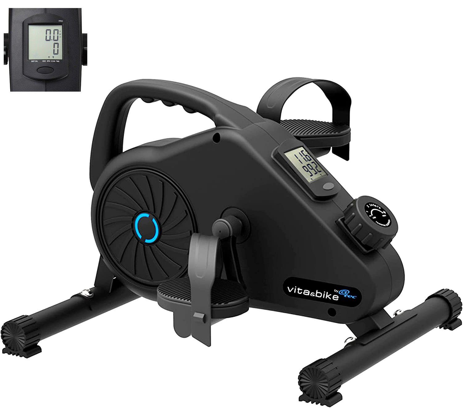 @tec Heimtrainer Vita & Bike Mini Heimtrainer, Fitness Trainer mit 8-stufigen Magnetwiderstand für Armen und Beinen