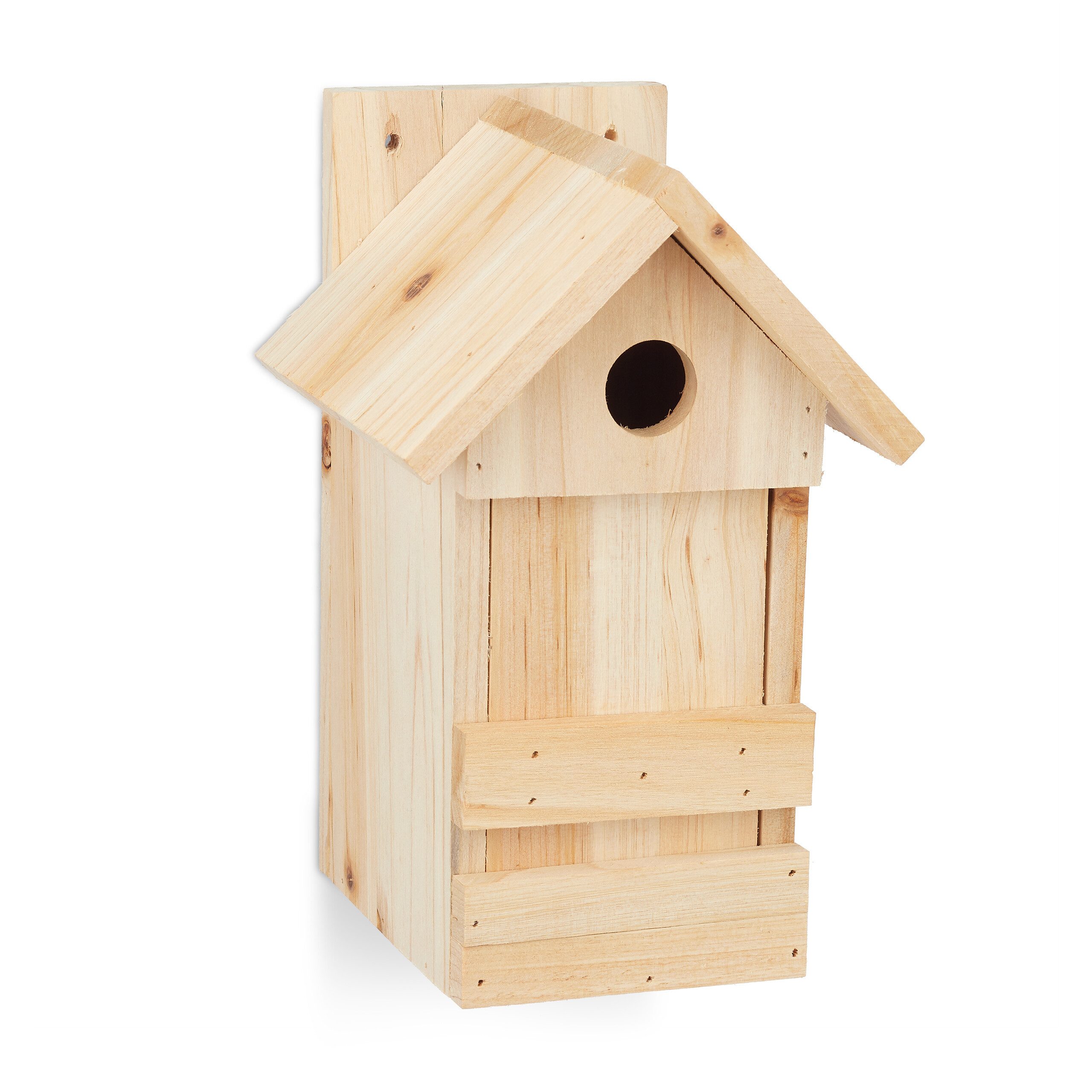 relaxdays Nistkasten aus Holz mit Spitzdach