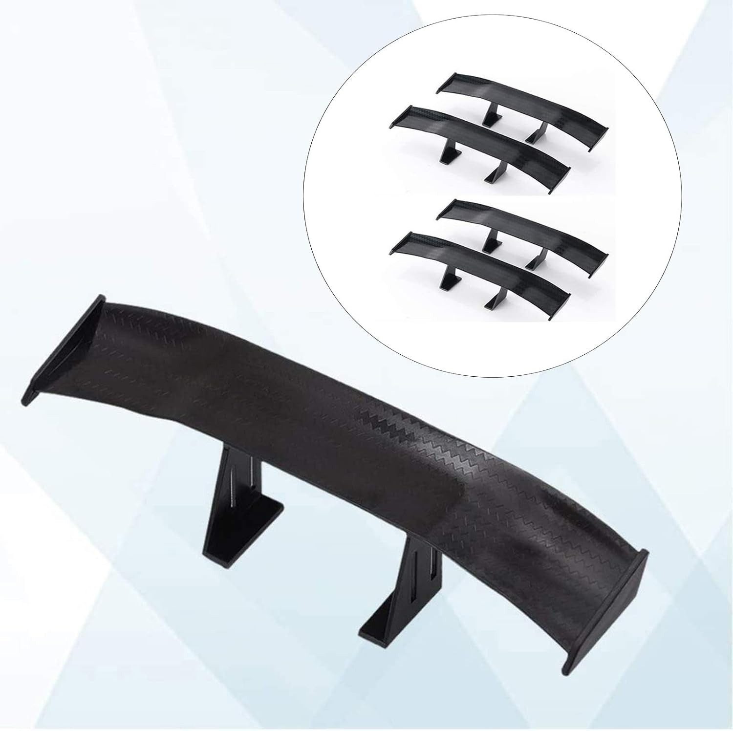 FELIXLEO Frontstoßstange 4er Mini Spoiler Universal Ohne Perforation Fahrzeug Dekoration, 1-St.