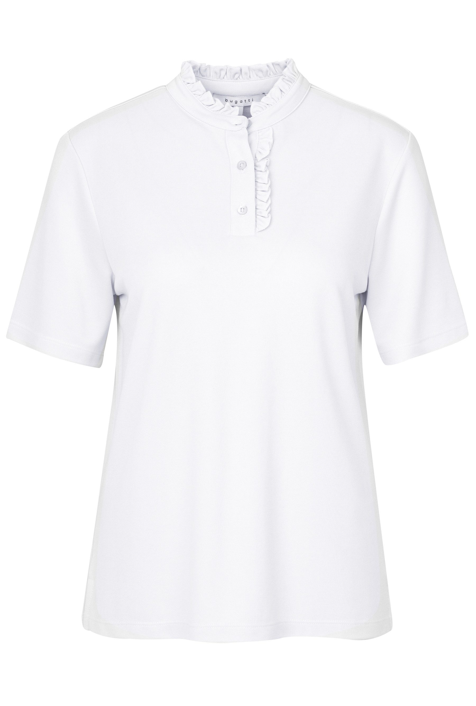 bugatti T-Shirt mit Rüschendetails