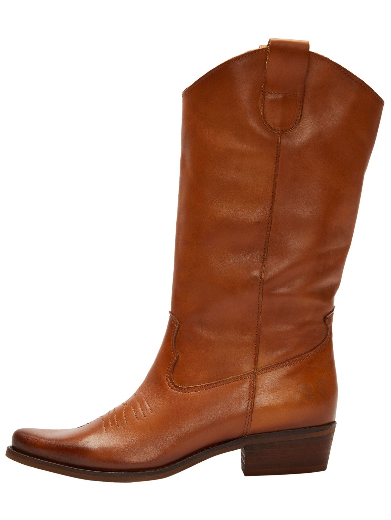 Felmini Stiefelette Leder Cowboy Stiefelette günstig online kaufen