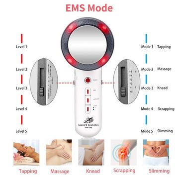 Lalano`S Cosmetics EMS-Gerät 3 in 1 EMS-Ultraschall-Infrarot Beautyallrounder, (Massagegerät, Hautstraffung, Anti Aging, Abnehmen und Sport)