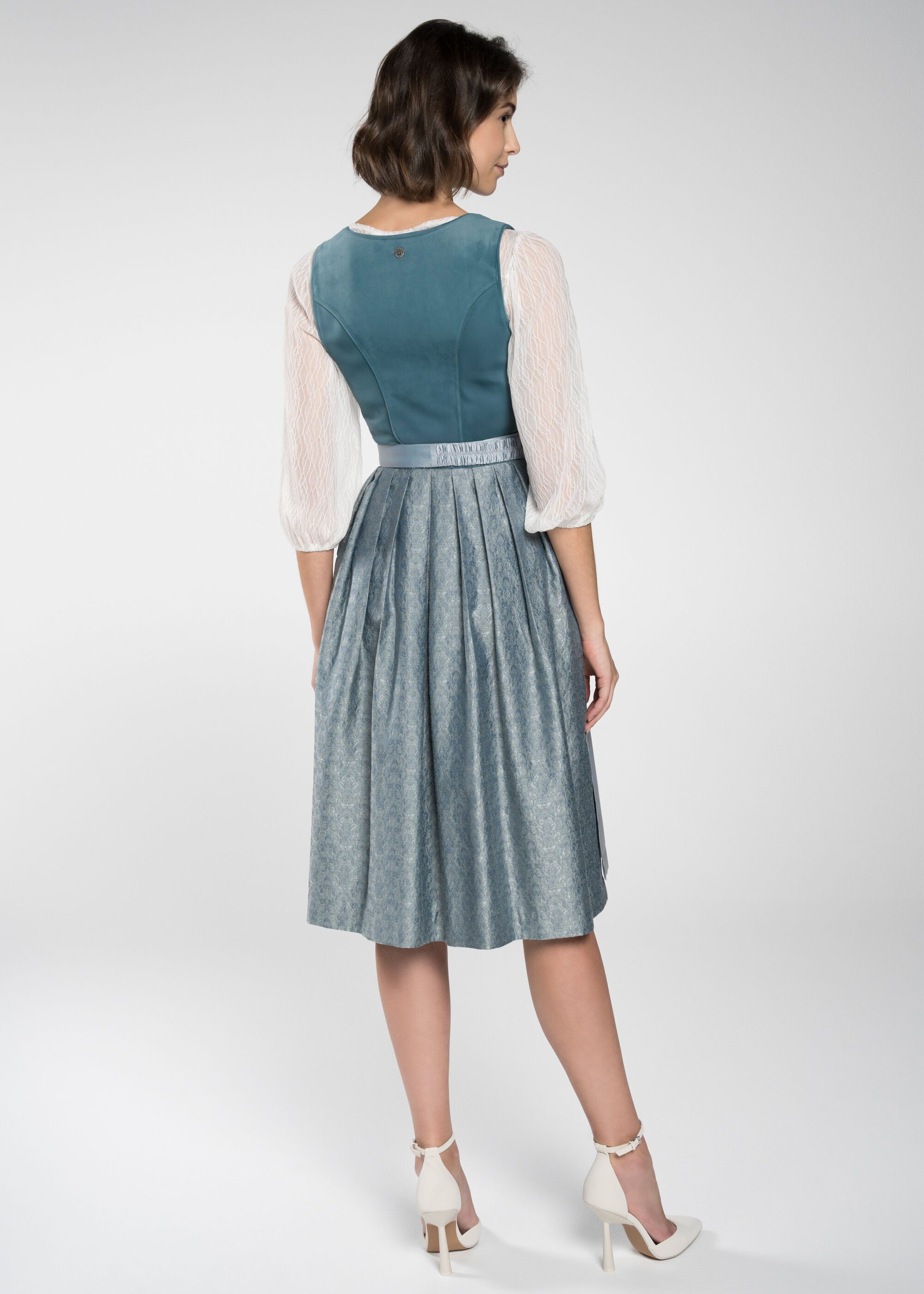 Spieth & Wensky Dirndl Dirndl "Fee" (1-tlg) mit dekorativer Metallschließe