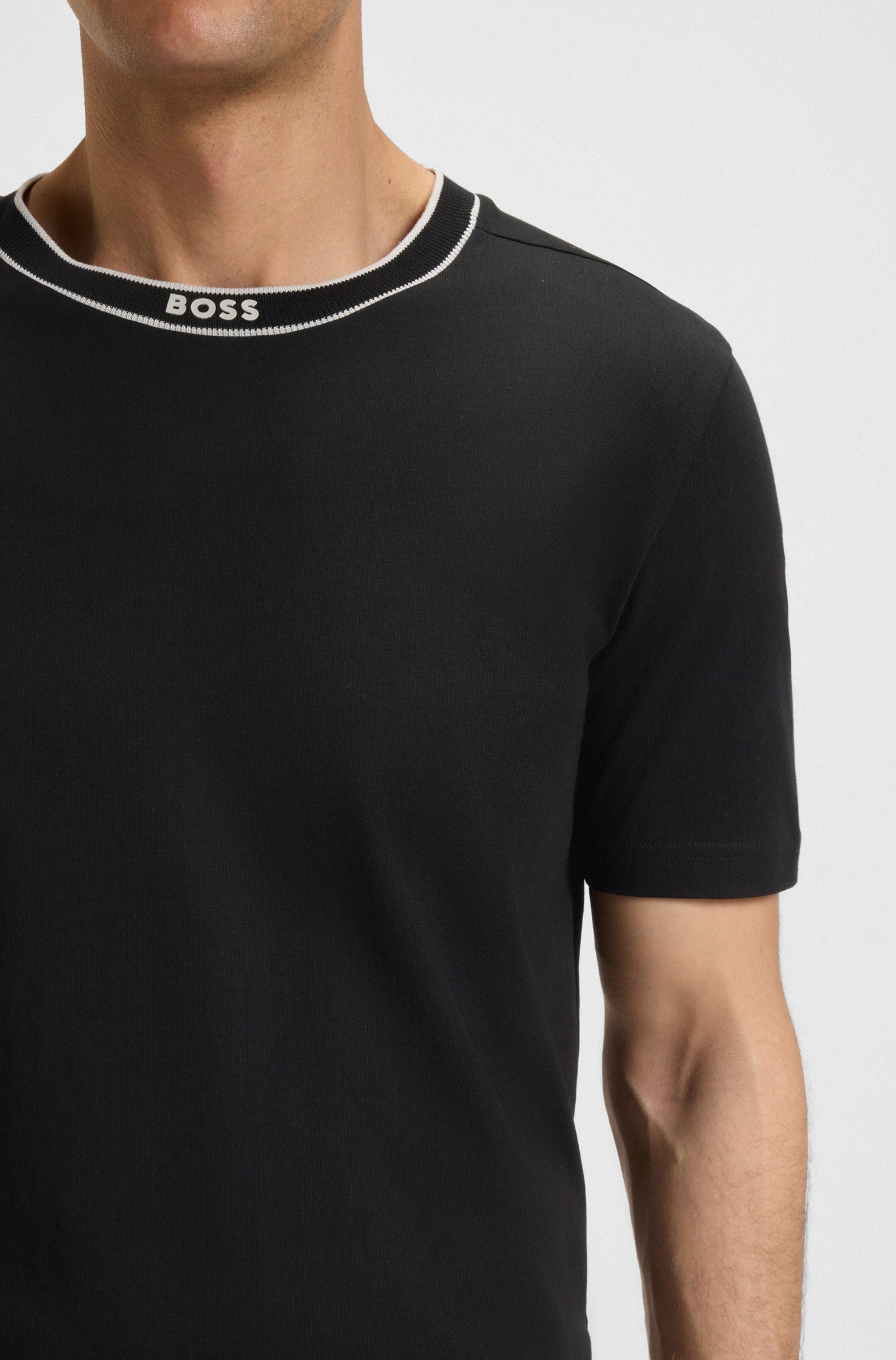BOSS GREEN T-Shirt Tee mit Streifendetail günstig online kaufen