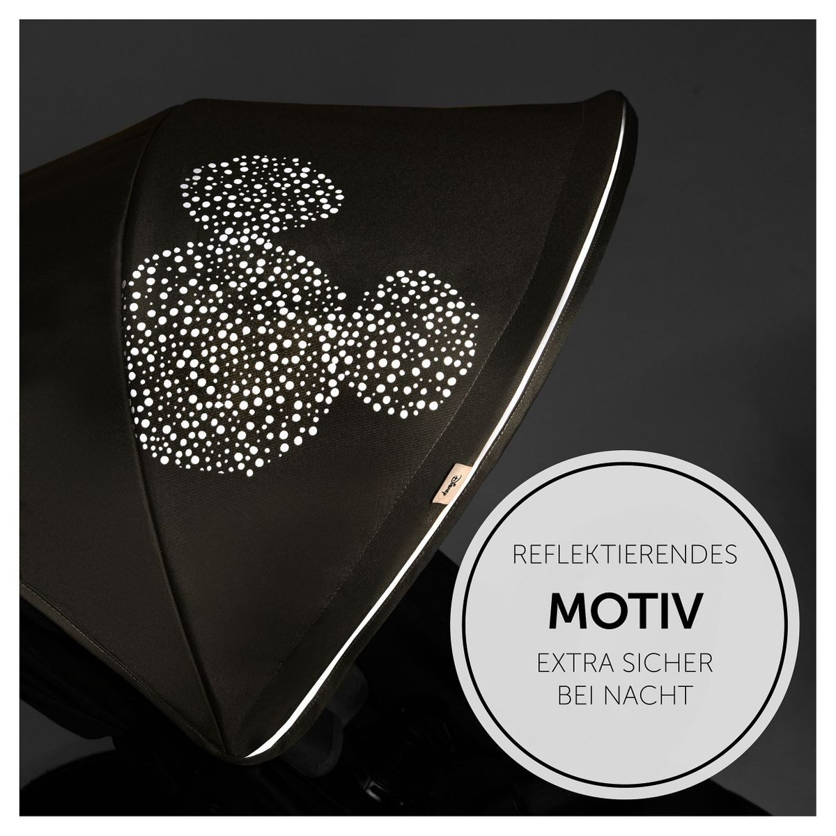 Hauck Kinder-Buggy Runner 2 - Disney - Mickey Mouse Olive, Sportwagen mit Luftreifen, Liegefunktion, höhenverstellbar bis 25 kg