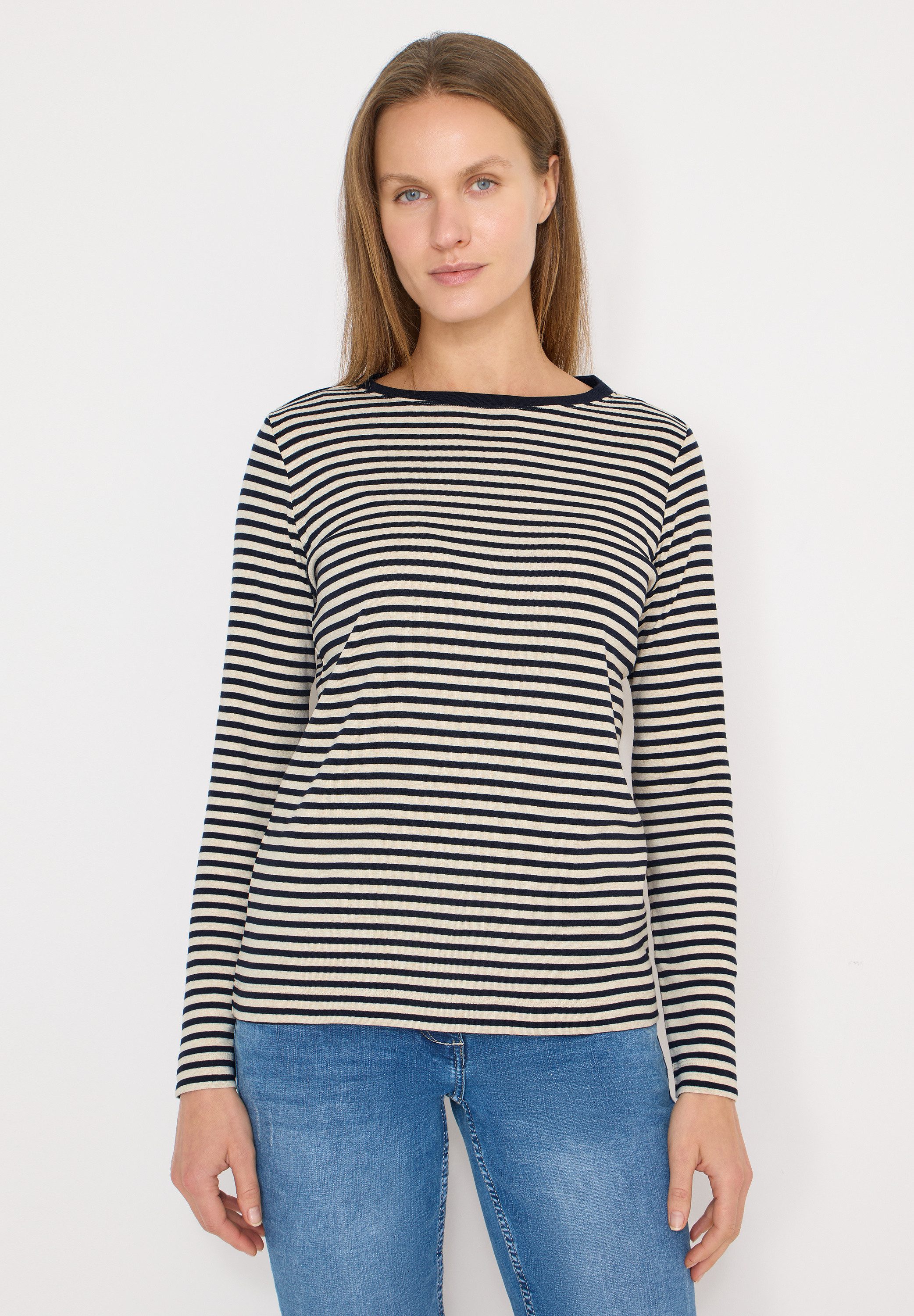 CECIL Langarmshirt im soften Baumwoll-Mix günstig online kaufen