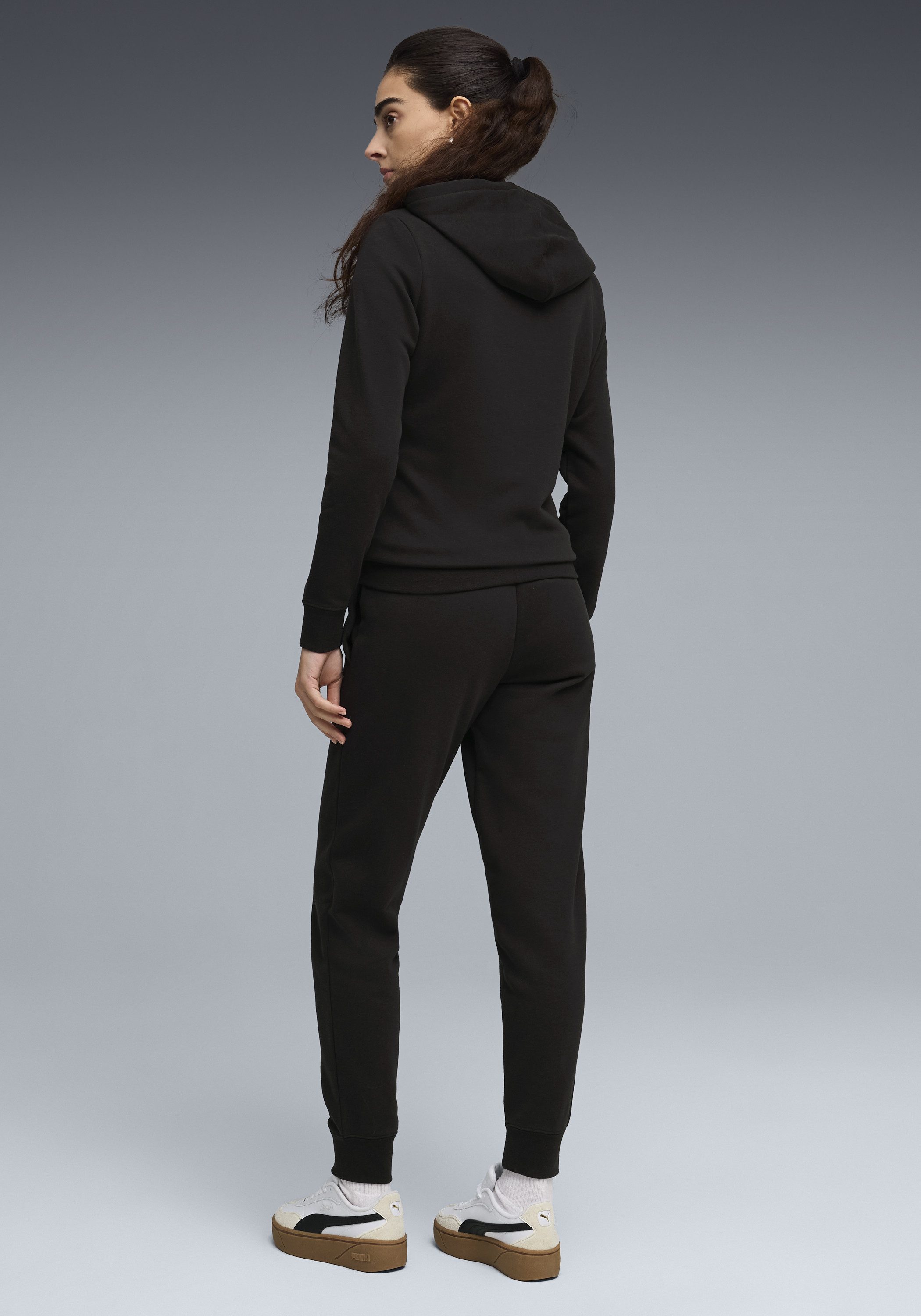 PUMA Trainingsanzug HOODED SWEAT SUIT TR CL (2-tlg), mit Kapuze, lockere Passform