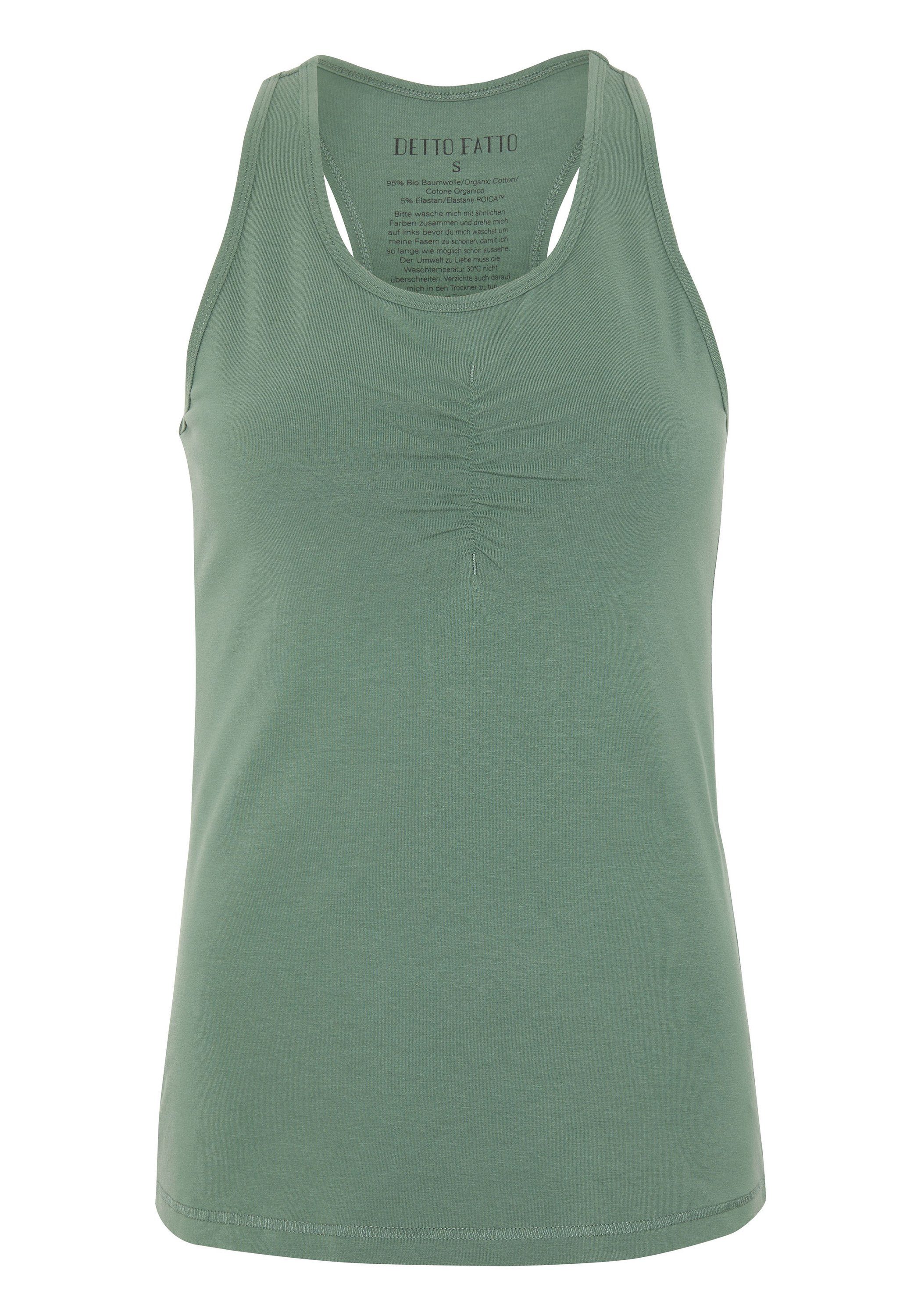 Detto Fatto Tanktop im reversiblen Two-Tone-Look