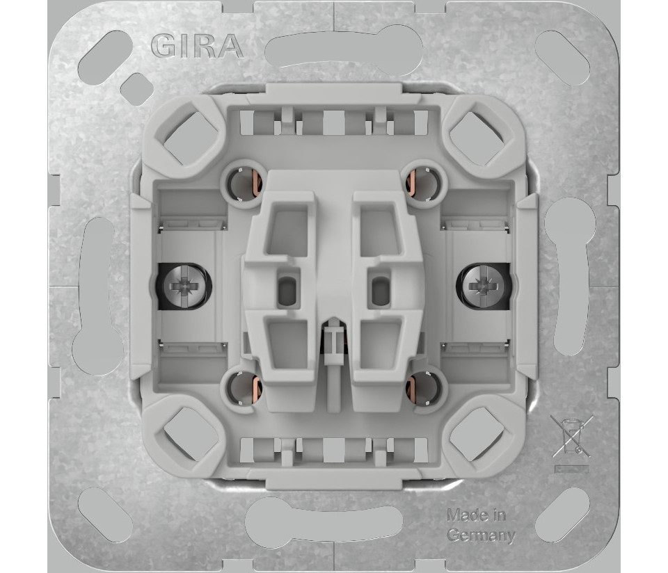 GIRA Lichtschalter Gira Kreuzschaltereinsatz grau 310700