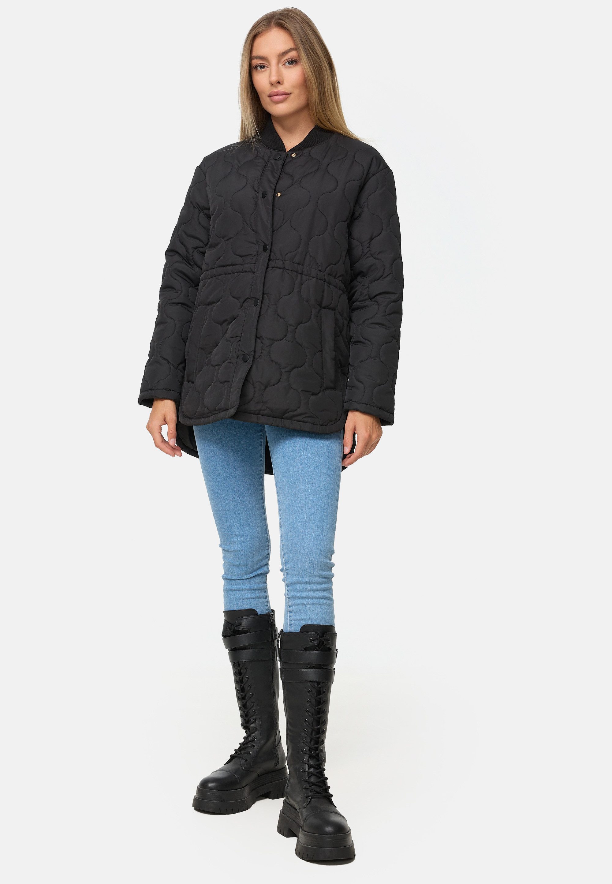 Threadbare Outdoorjacke THB Juliet Quilted Jacket (1-St) mit Knöpfen günstig online kaufen