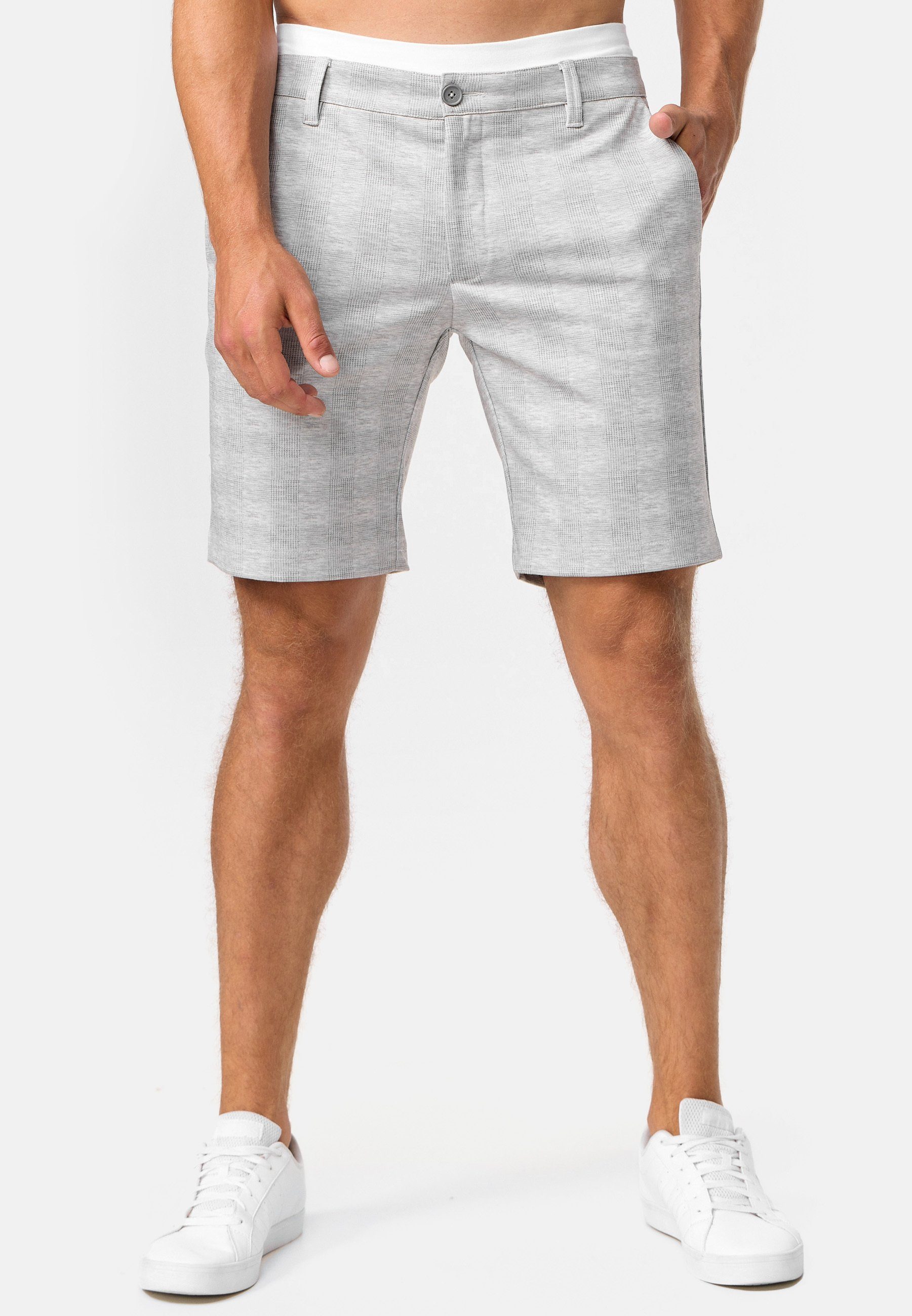Indicode Chinoshorts Aalborg aus Viscose-Strecht günstig online kaufen