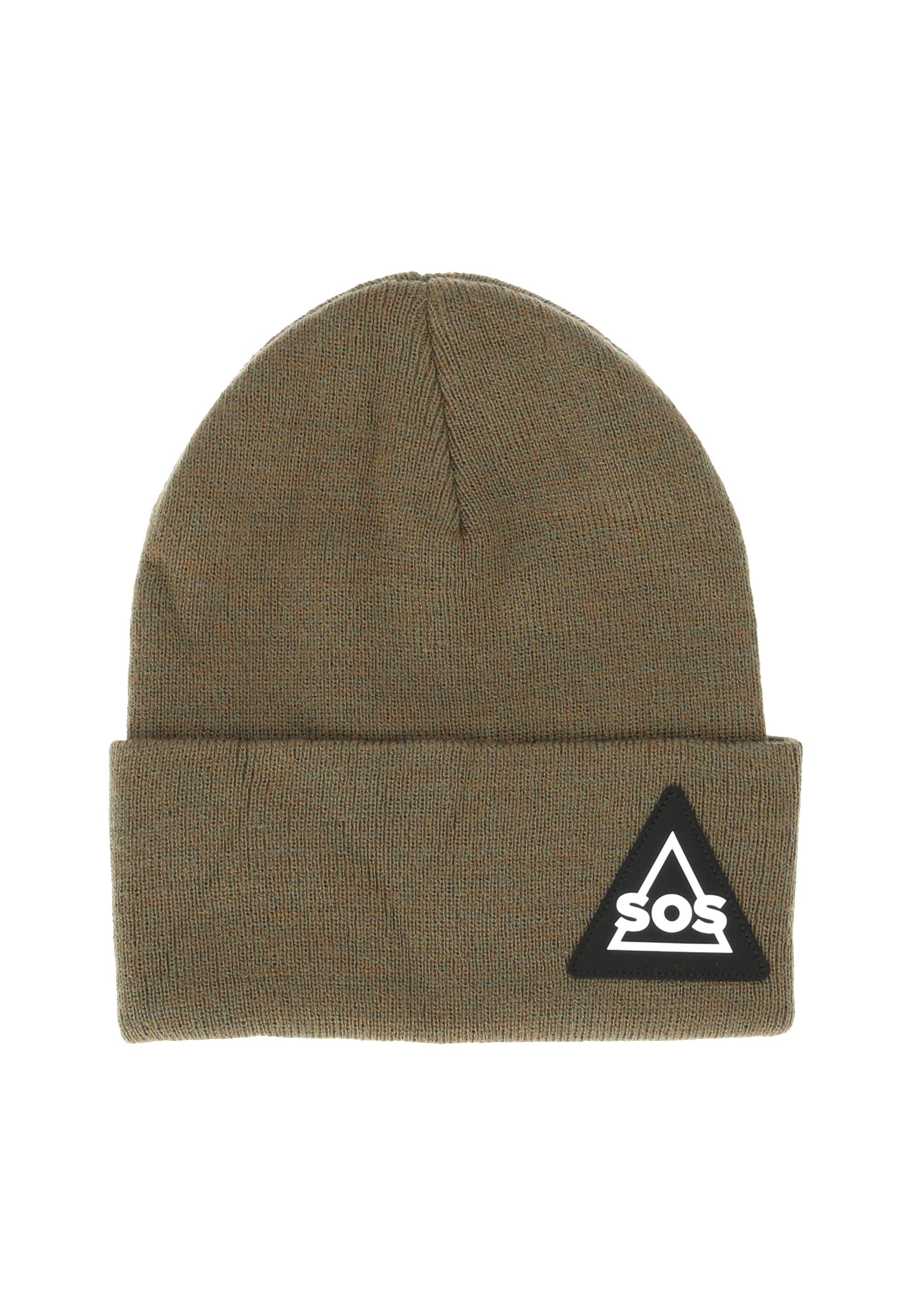 trendigem Caucasus SOS mit khaki (1-St) Beanie Logo-Patch