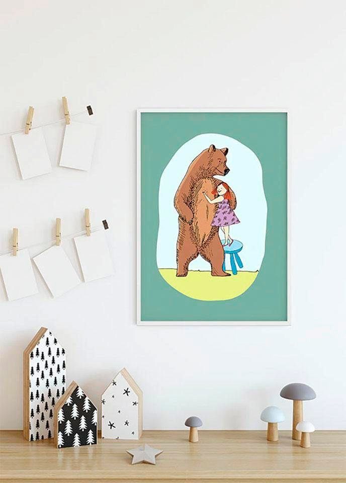 Komar Poster Lili and St), (1 Figuren Schlafzimmer, Wohnzimmer Bear, Kinderzimmer