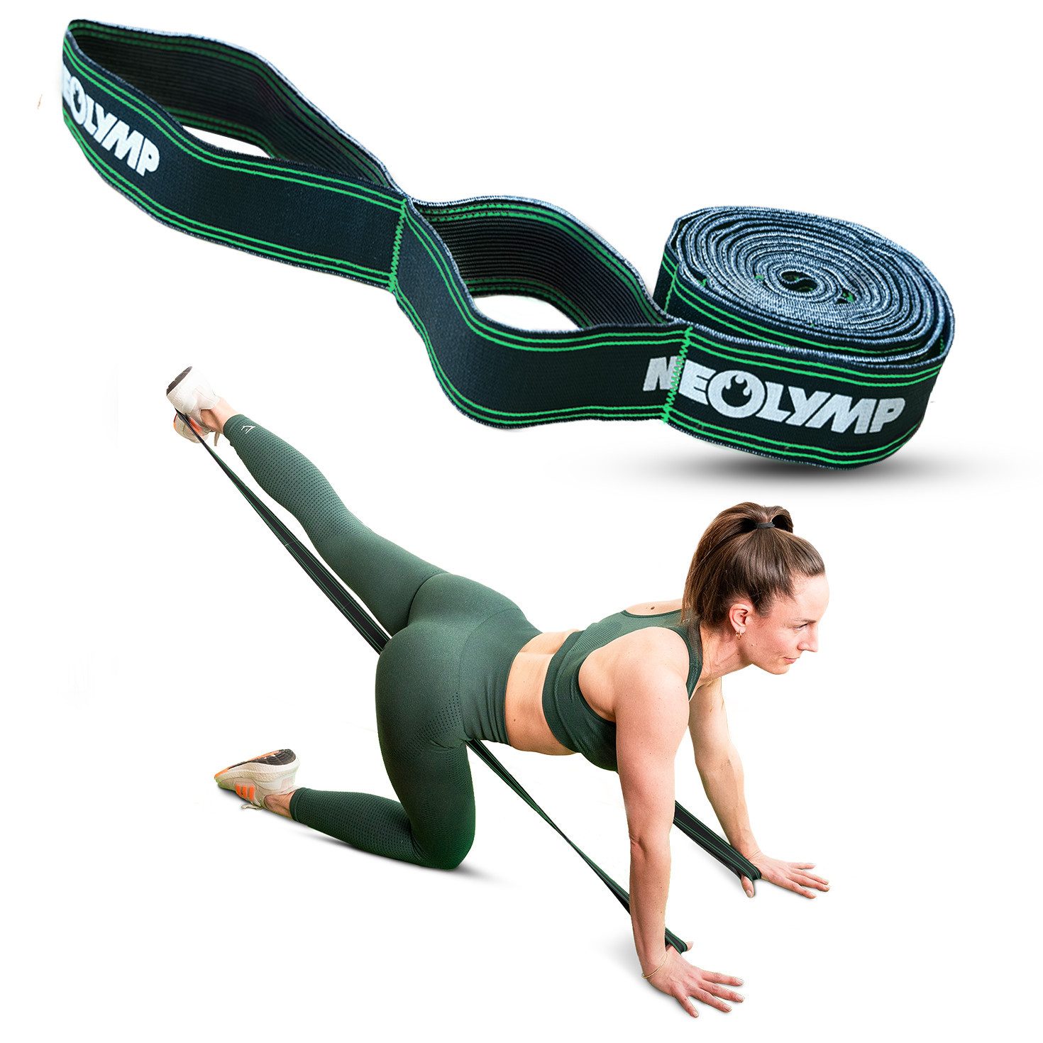 Gymnastikbänder Fitnessbänder Set – Widerstandsbänder mit Multianker – Krafttraining