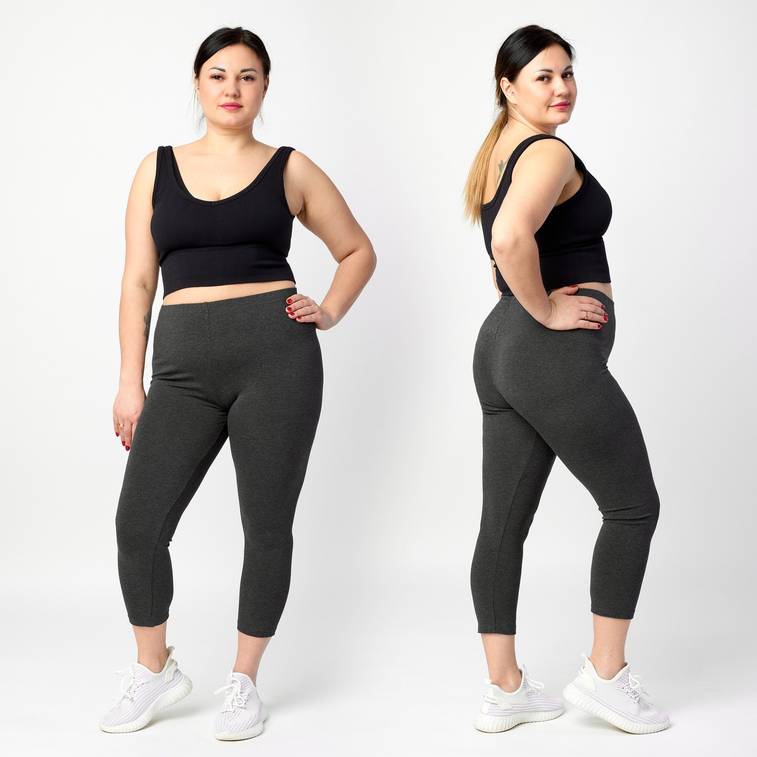 Merry Style Leggings Große Größen Damen 3/4 Länge aus Viskose MS10-449 (1-t günstig online kaufen