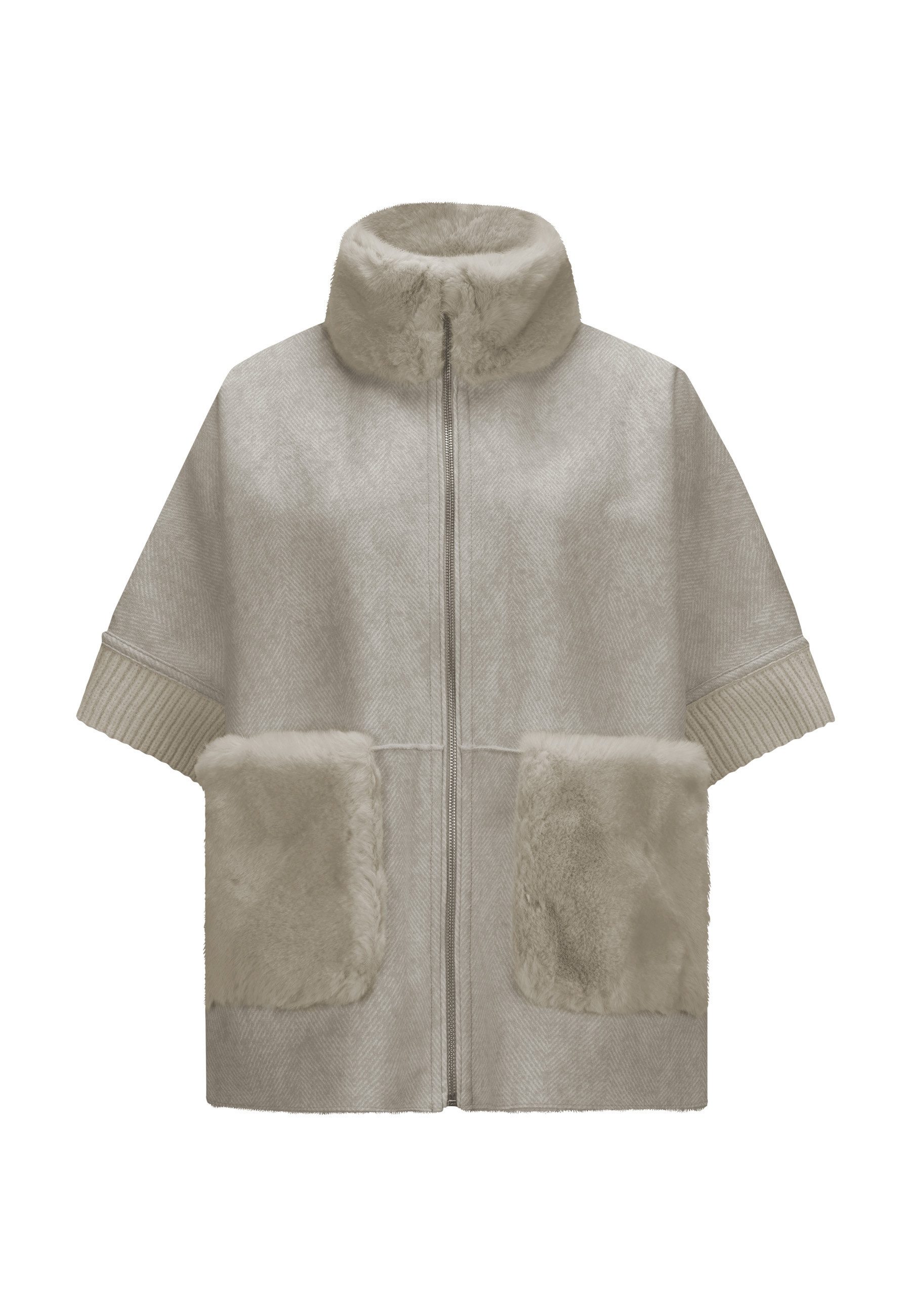 Milestone Wendejacke MSAudrey Damen Jacke beidseitig Übergangsjacke Metallreißverschluss