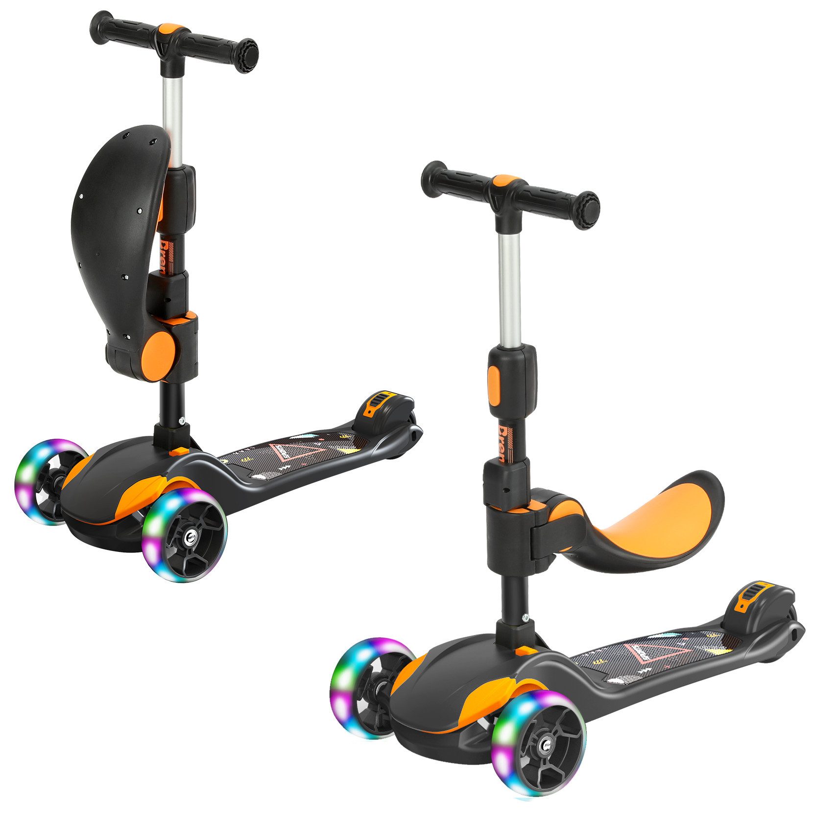 Dreiradscooter Kinderroller Tretroller Faltbarer Scooter 1-14 Jahre
