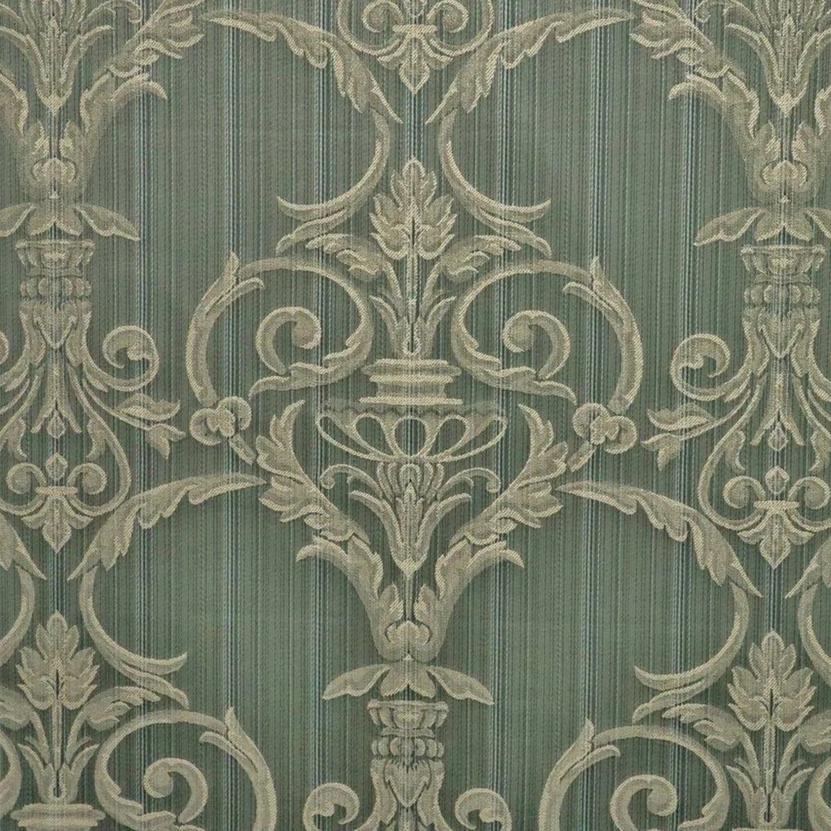 Thumbnail - Stofferia Stoff Dekostoff Satin Jacquard Adua Grün, Breite 280 cm, Meterware