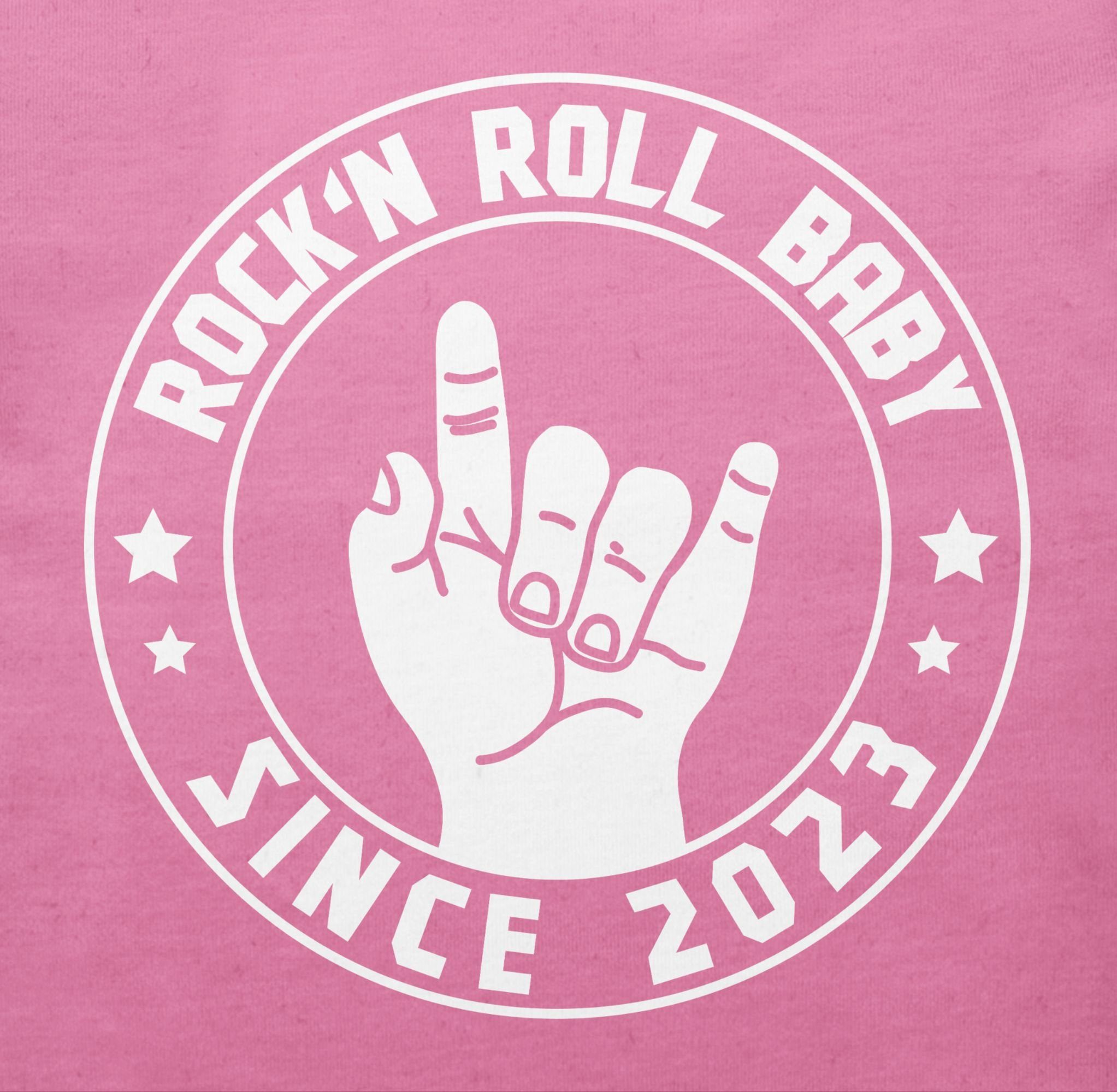 T-Shirt Rock'n Roll Baby 2 2023 Baby Shirtracer since Pink Sprüche