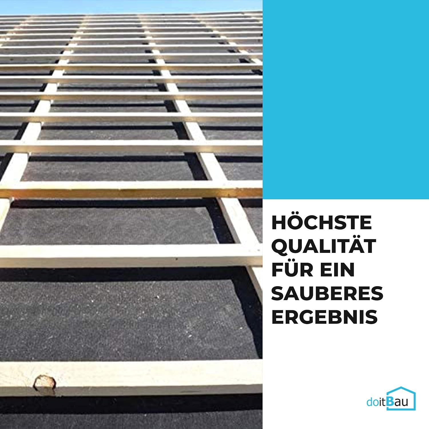 doitBau Dampfsperrklebeband Klebeband für Unterspannbahn schwarz 60mm x 25m (1-St)