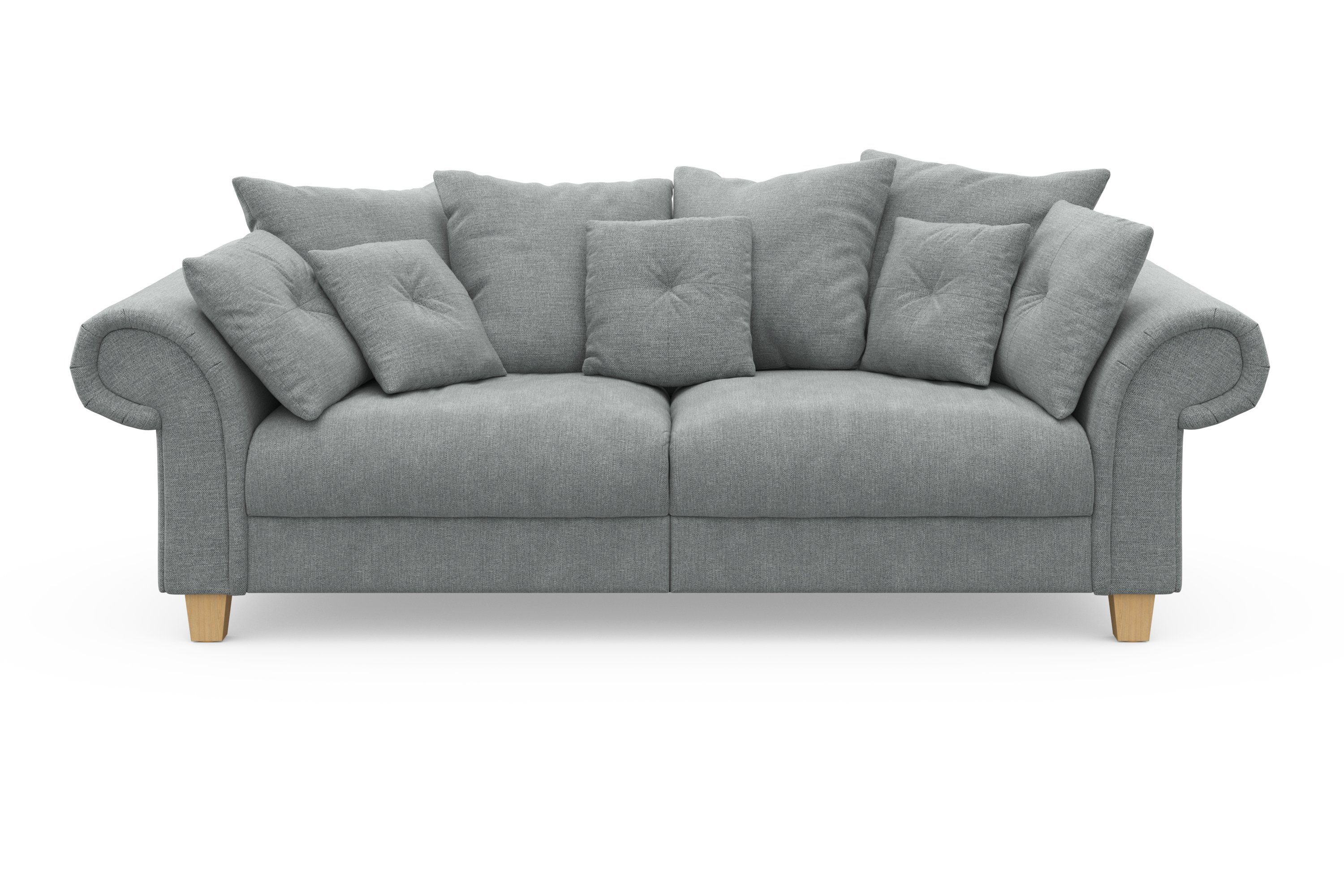 Home affaire Big-Sofa Queenie Megasofa, viele kuschelige Kissen mit weichem und Sitzkomfort Teile, Design, 2 zeitlosem
