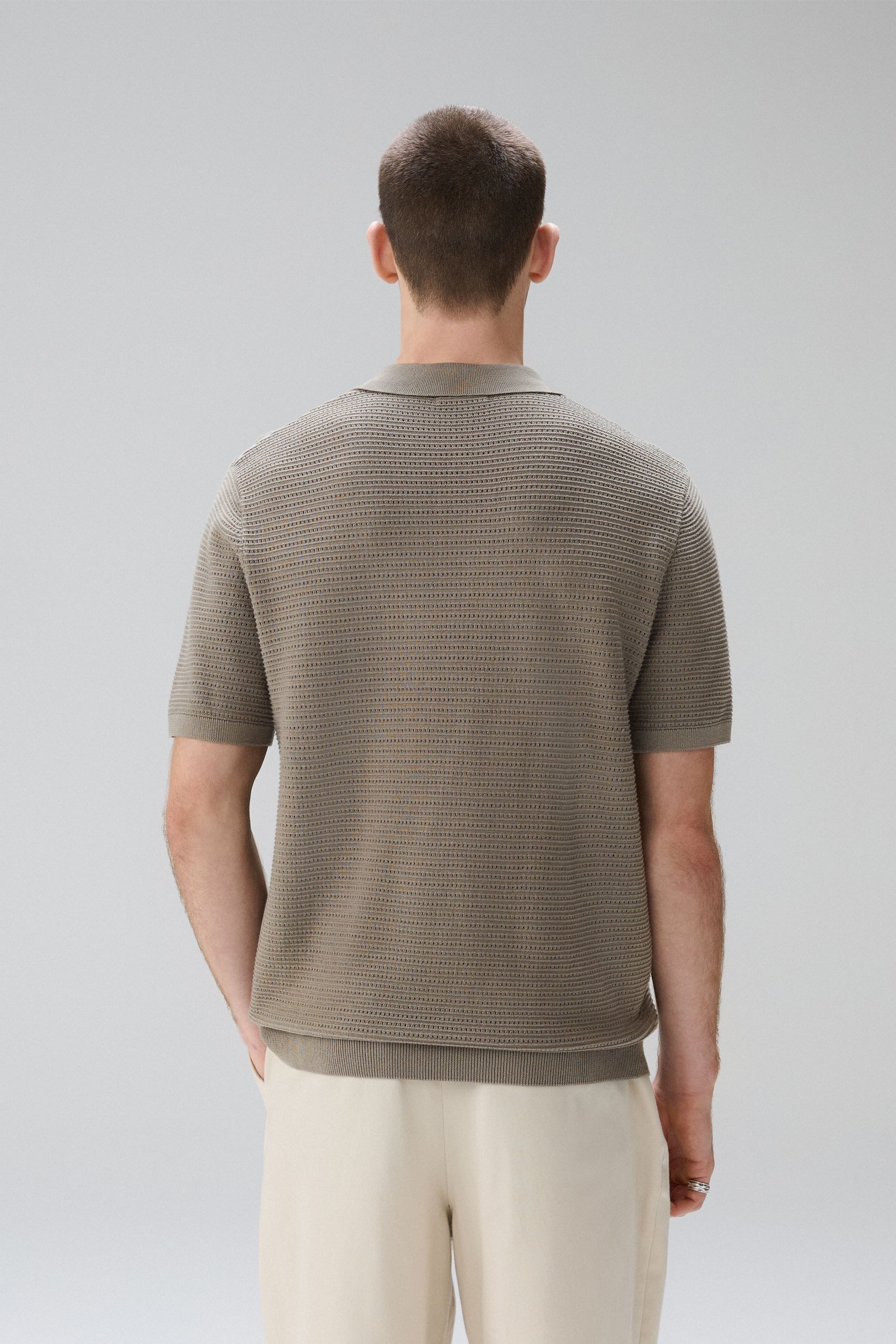 Next Polokragenpullover 2er-Pack strukturierte gestrickte Polohemden (2-tlg günstig online kaufen