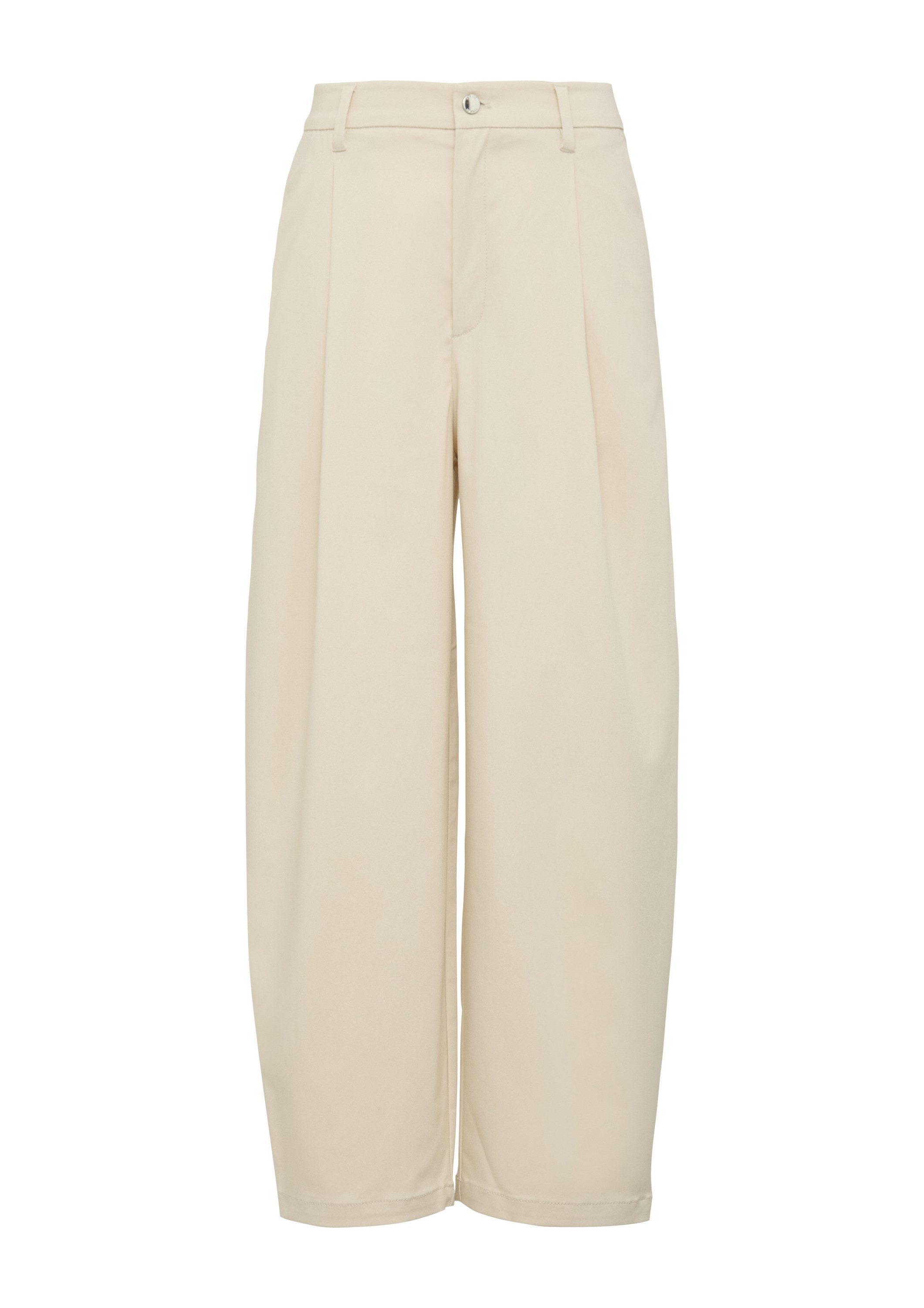 s.Oliver 7/8-Hose Hose Cropped-Hose aus Twill mit Barrel Leg und Elastikbun günstig online kaufen