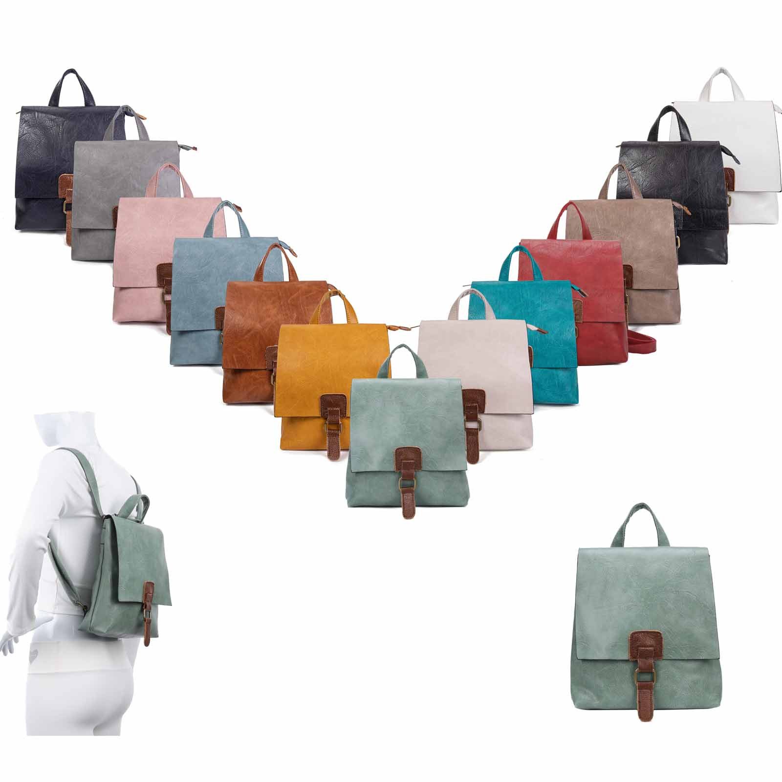 ITALYSHOP24 Rucksack Damen Schultertasche Backpack Umhängetasche günstig online kaufen