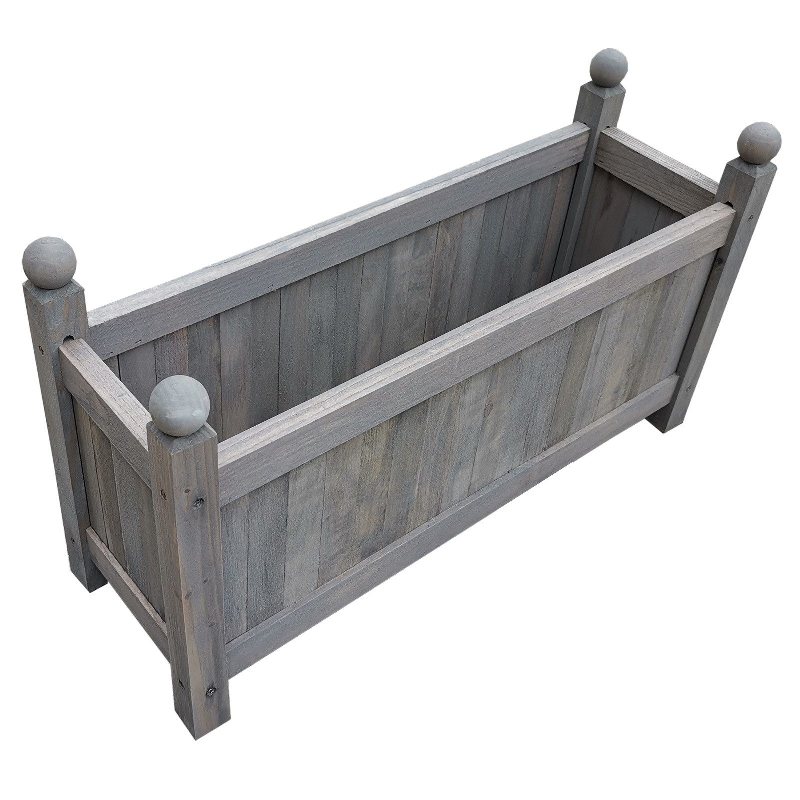 HTI-Living Pflanzkübel Holz-Pflanzkasten in Grau (Stück, 1 St., 1 Blumenkas günstig online kaufen