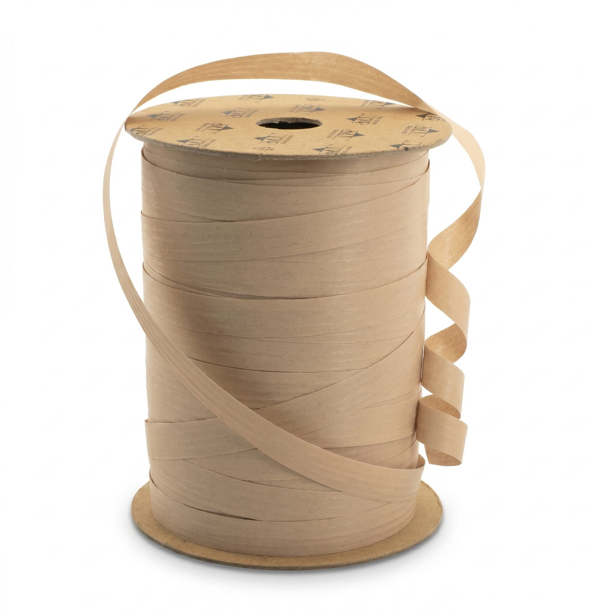 Star Dekoband, Geschenkband Ringelband 10mm x 250m mit Struktur Beige Natur matt