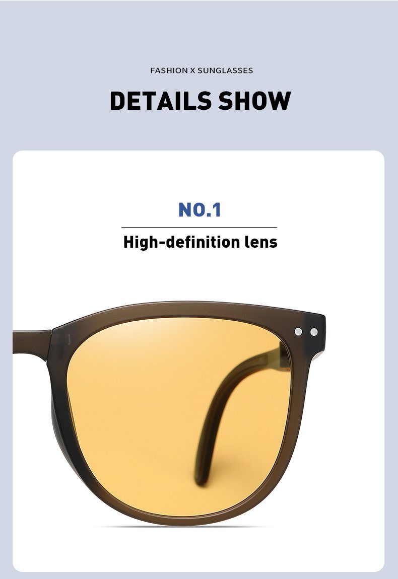 Herren Damen Schutz 100% UV400 PACIEA PACIEA Sonnenbrille braun Sonnenbrille faltbar
