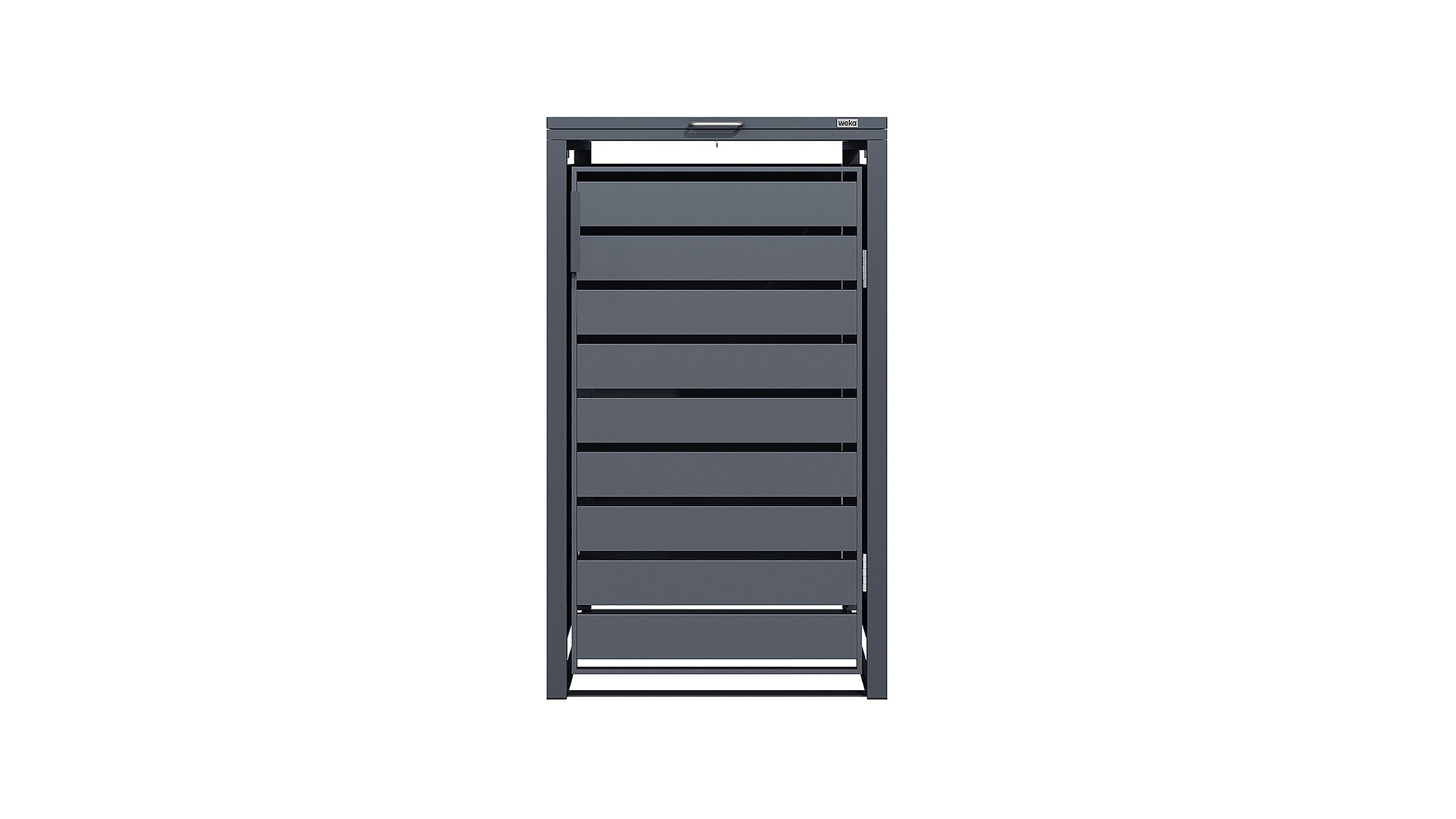 weka Mülltonnenbox Gary, Metall pulverbeschichtet, BxTxH: 68x80x116 cm