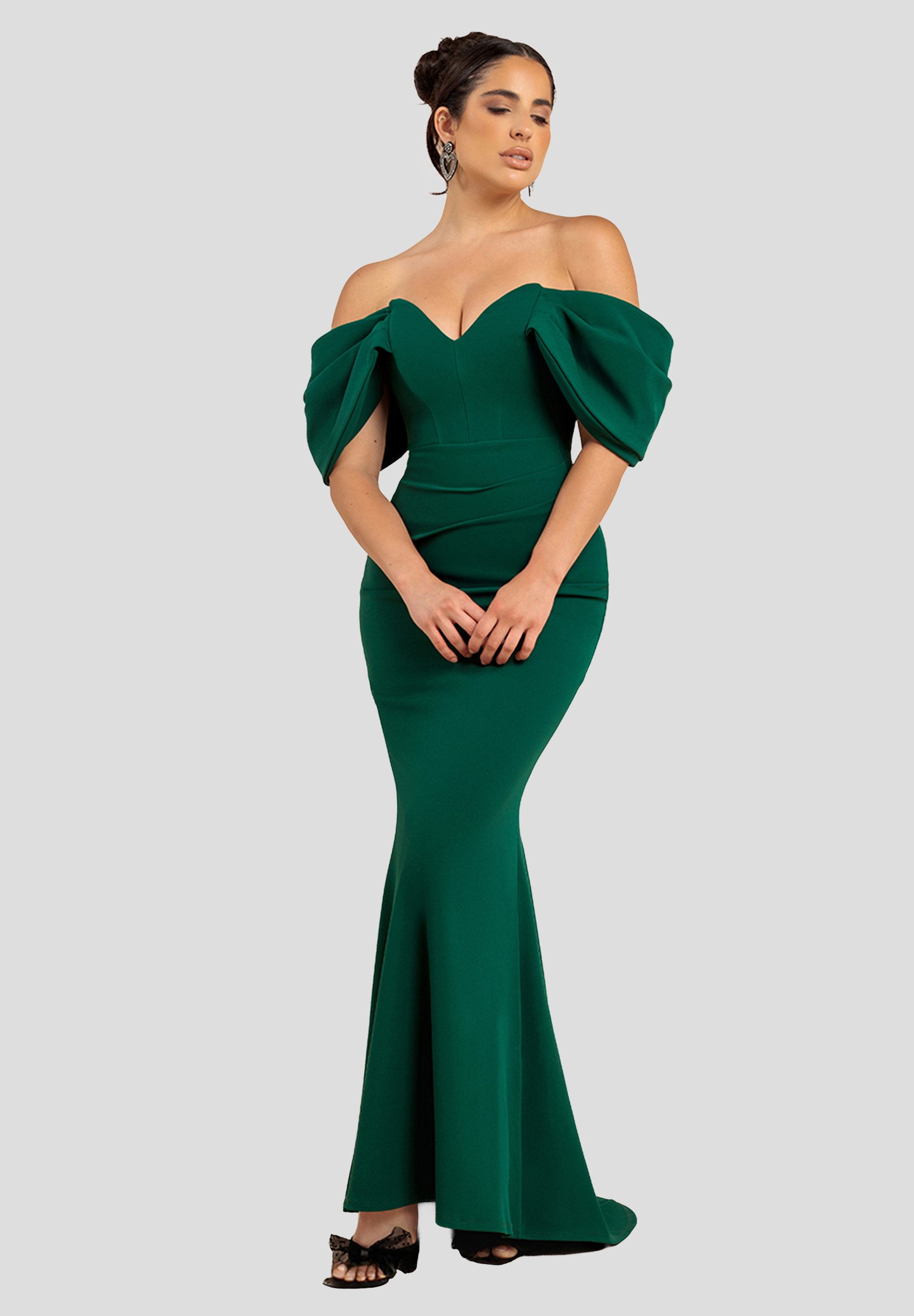 Goddiva Maxikleid Off The Shoulder Draped günstig online kaufen