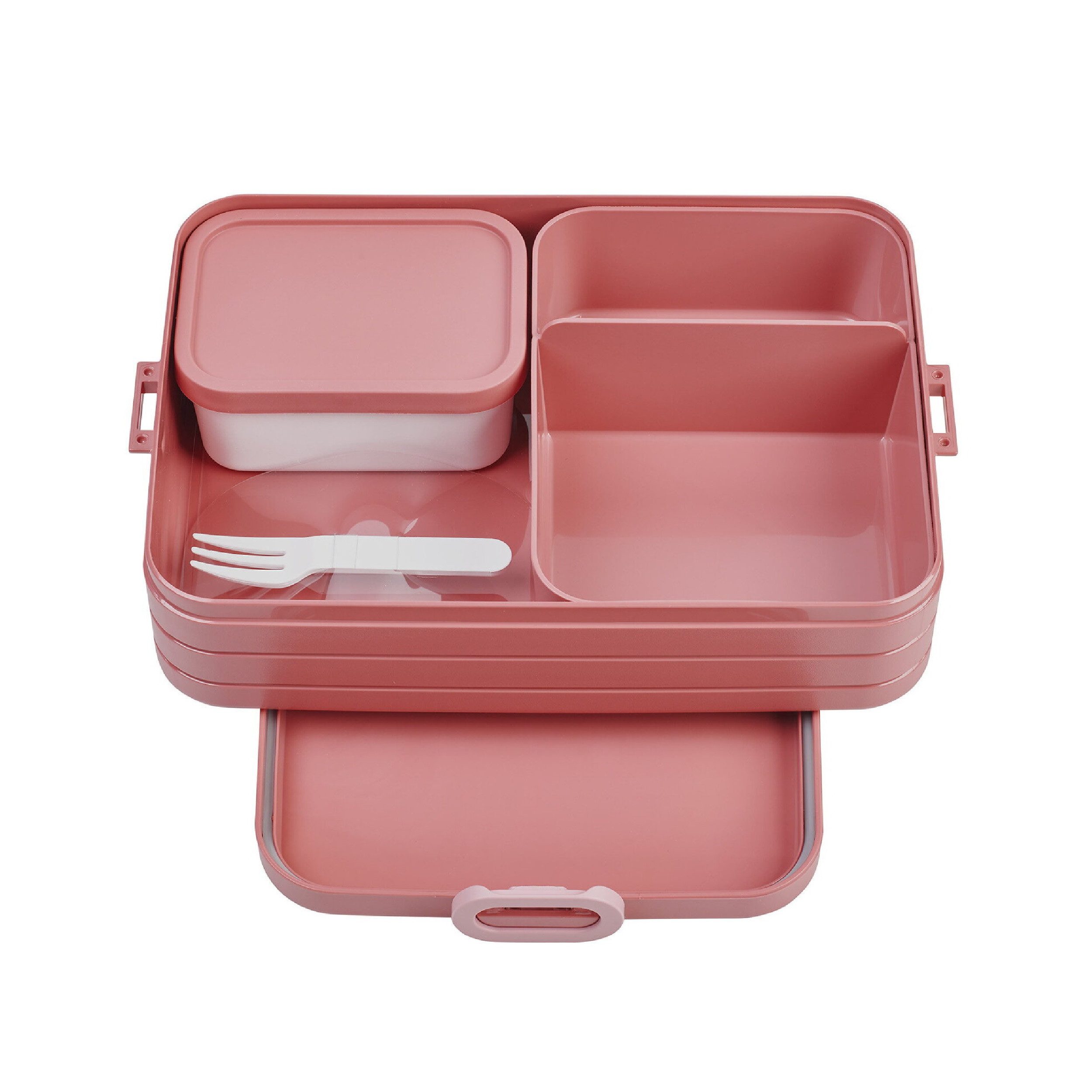 Mepal Lunchbox Lunchbox Take A Break Large, 1500 ml, mit Fächern, für bis zu 8 Brote, Polypropylen (PP), Acrylnitril-Butadien-Styrol (ABS), Thermoplastische Elastomere (TPE), Brotdose mit Fächern