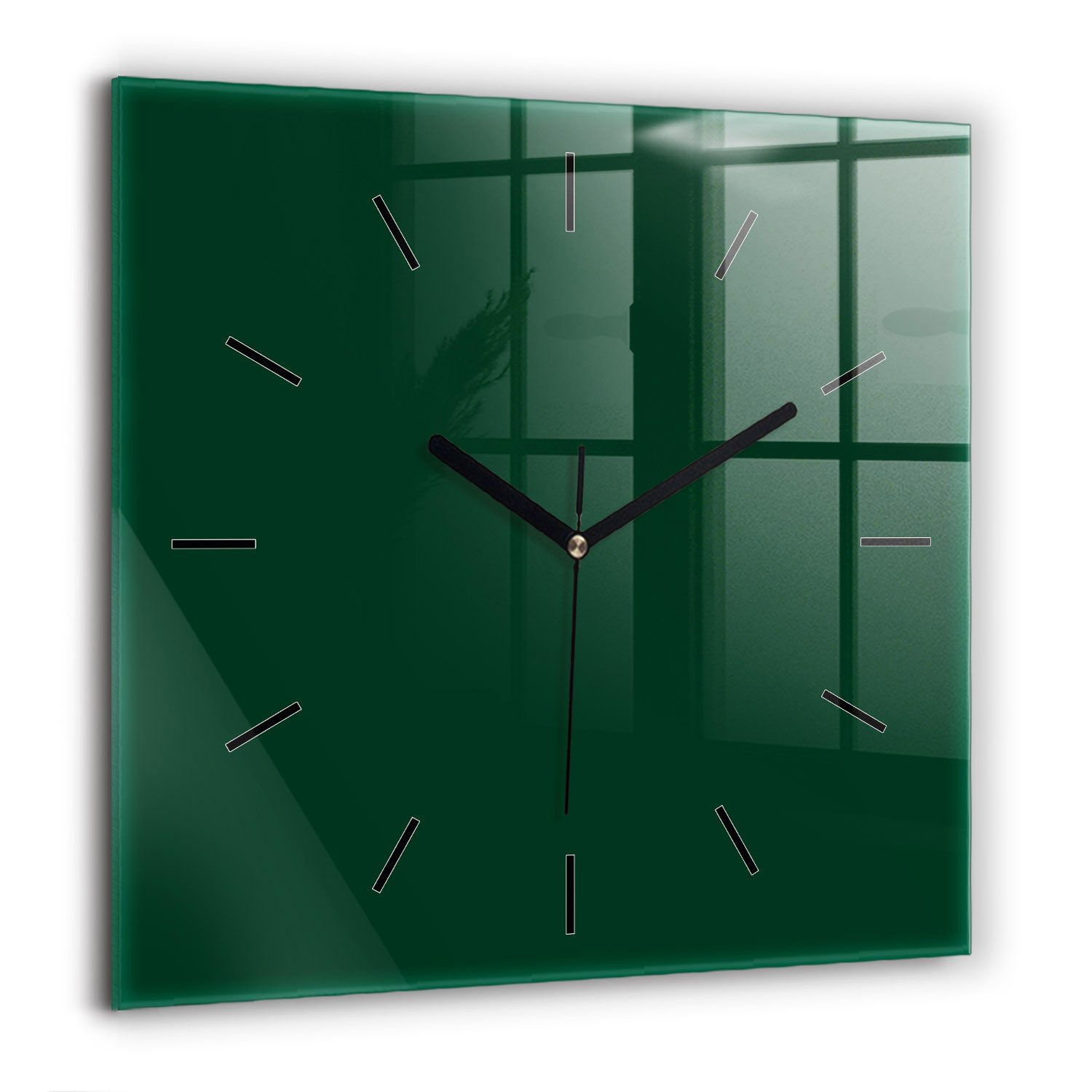 Tulup Wanduhr Modernistische Glaswanduhr 60x60cm Uhr günstig online kaufen